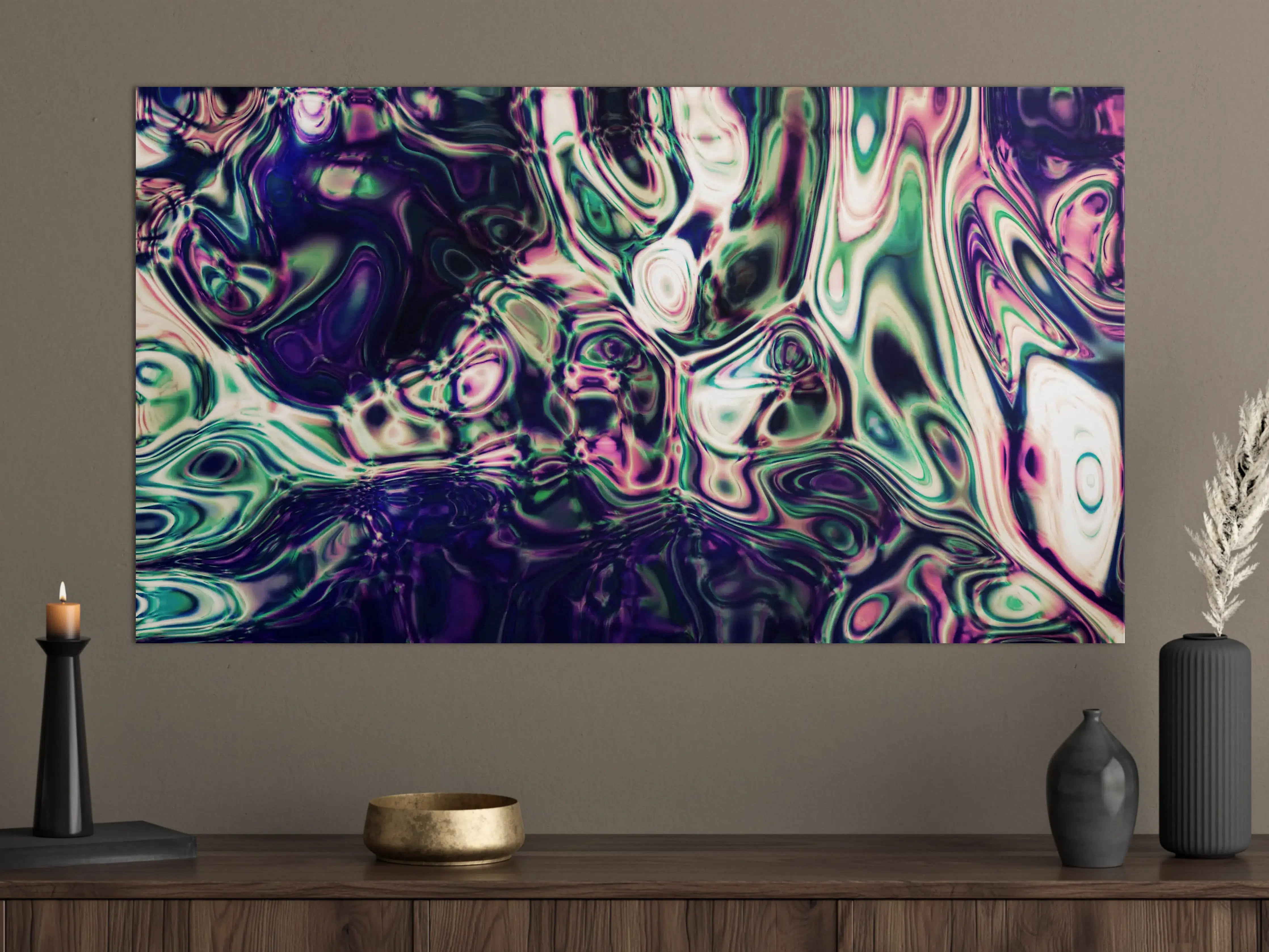 Große Wandbilder - Abstrakte bunte Acrylfarbe