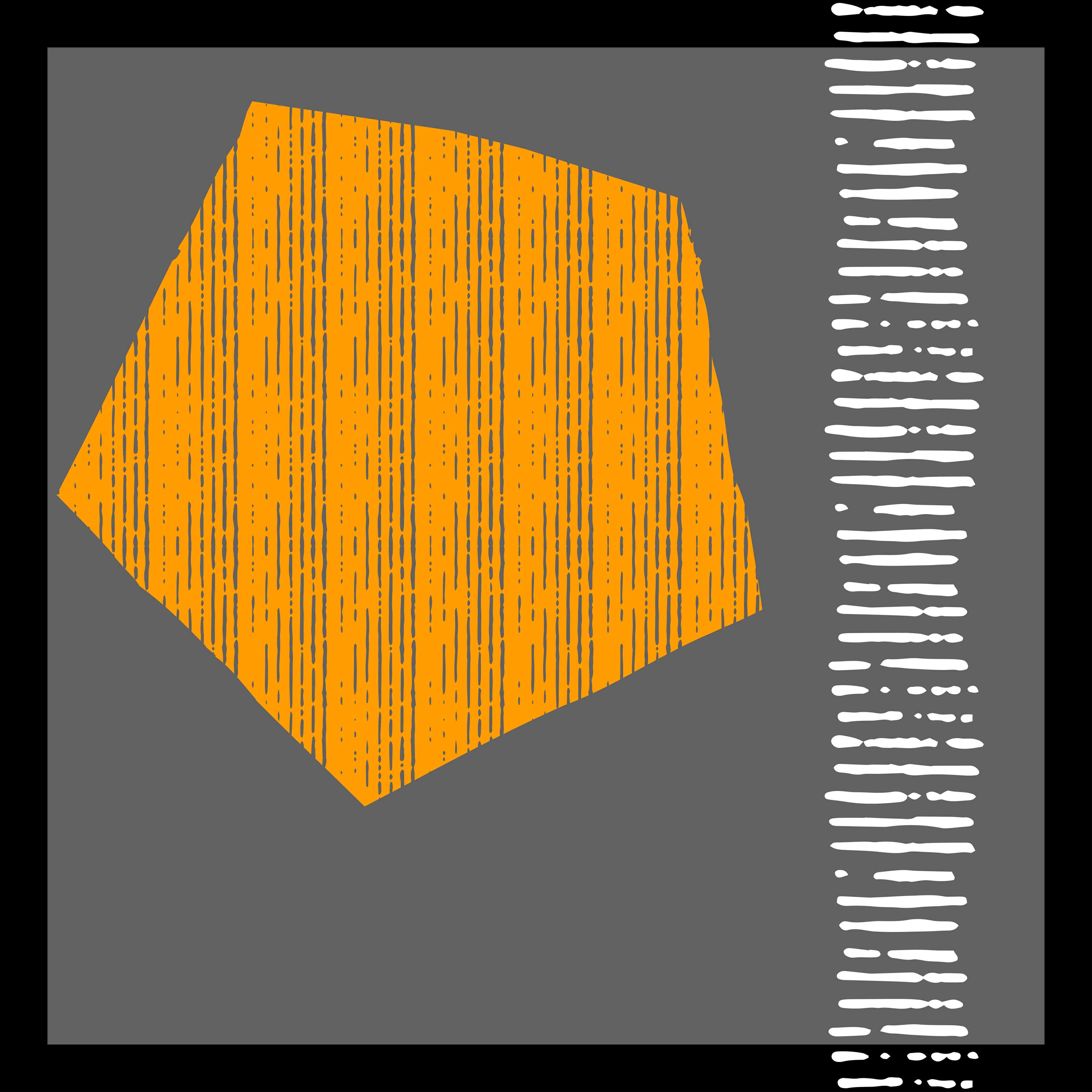 Große Wandbilder-Abstrakte geometrische Kunst in Grau und Orange