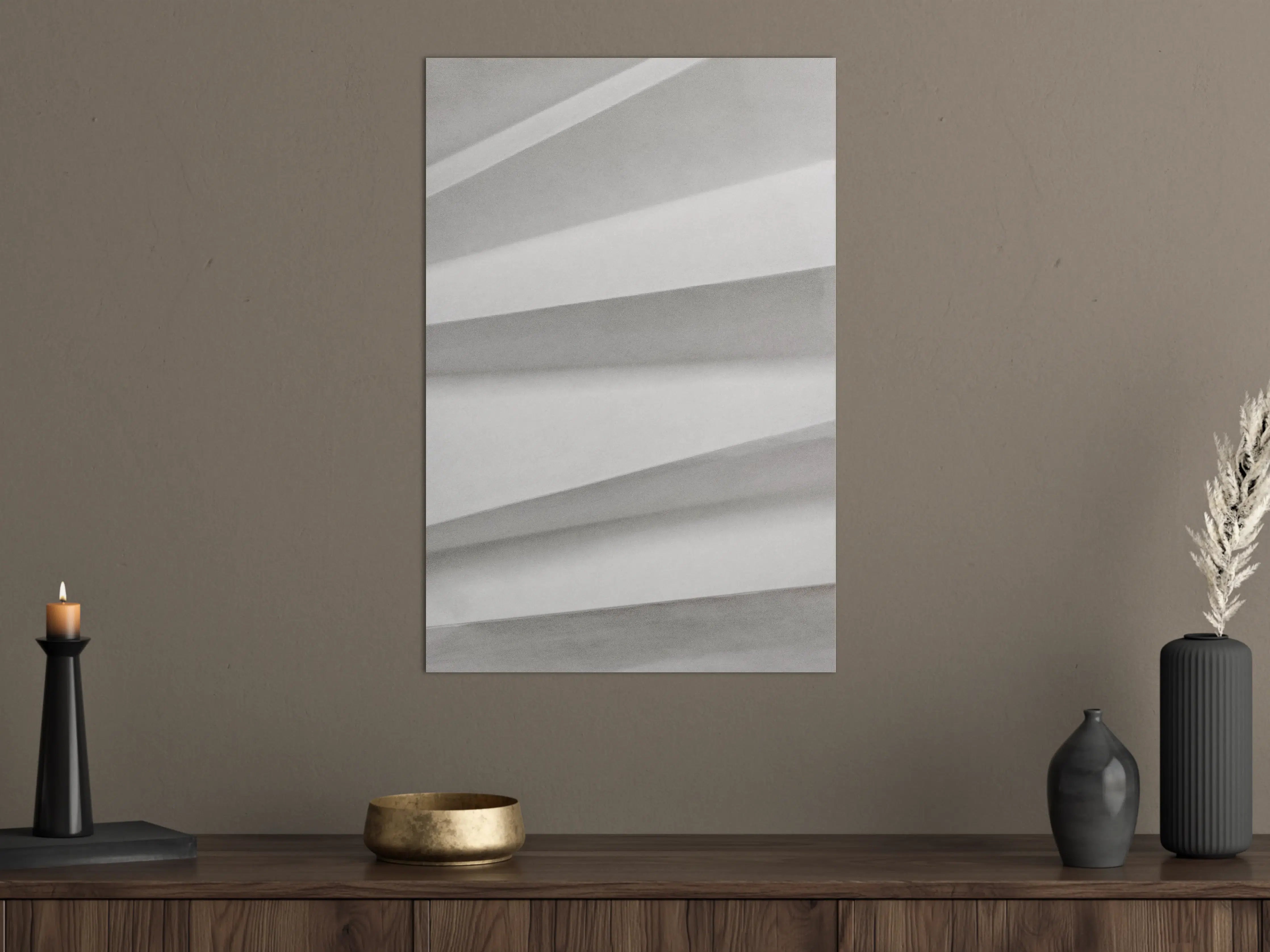 Große Wandbilder - Abstrakte minimalistische Papierfaltung