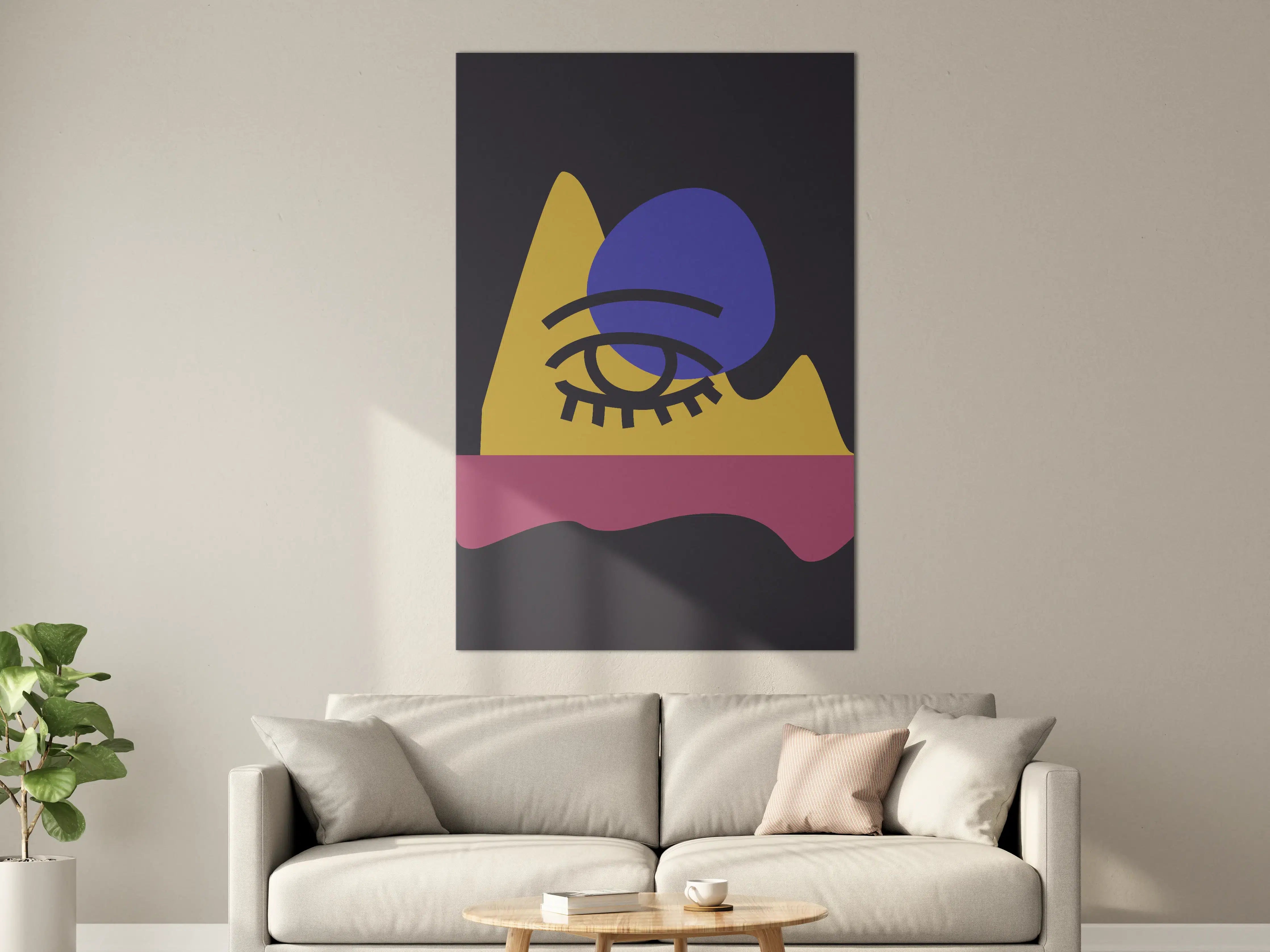 Große Wandbilder - Abstrakte moderne Kunst mit geometrischen Formen