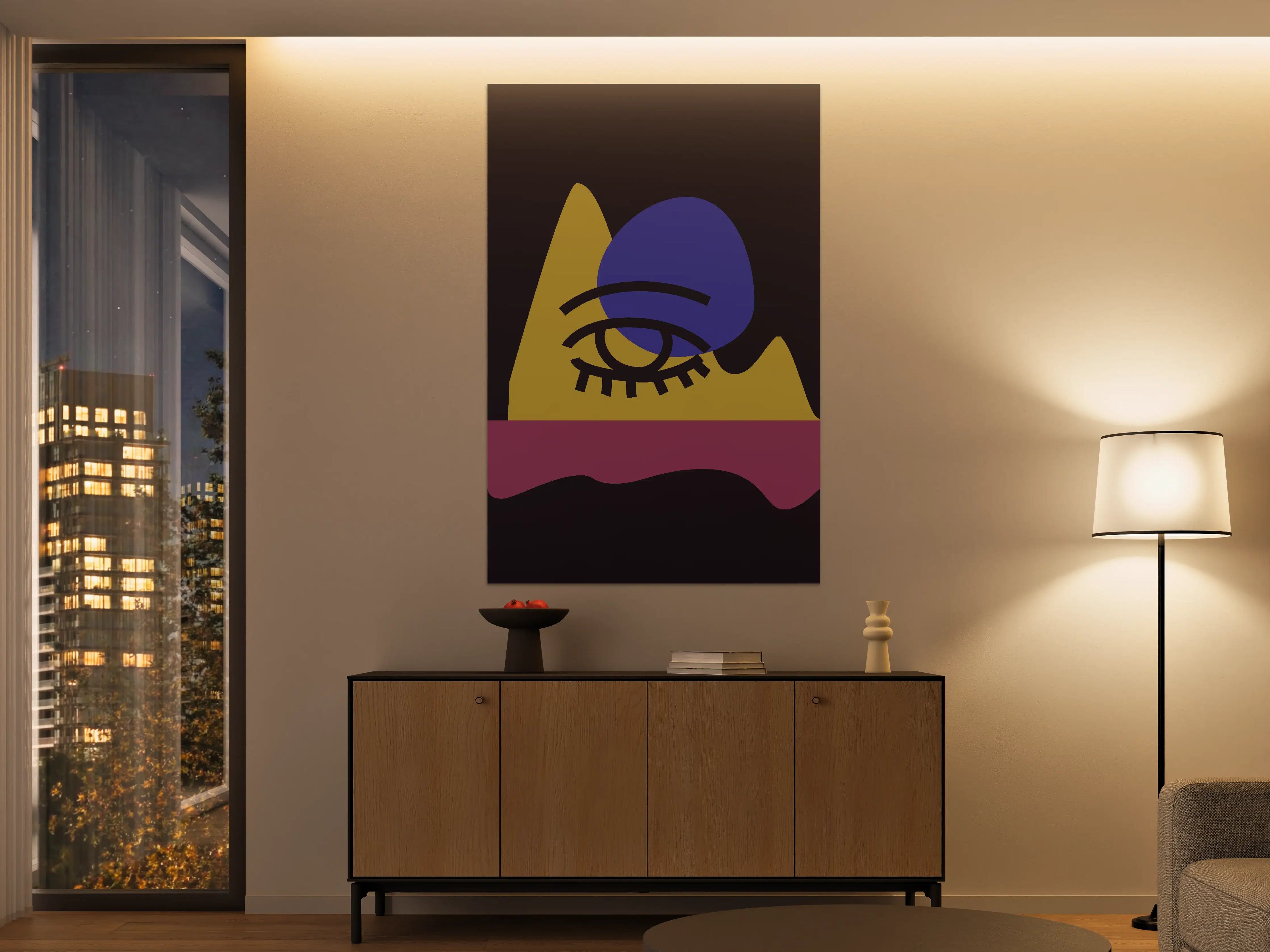 Große Wandbilder - Abstrakte moderne Kunst mit geometrischen Formen