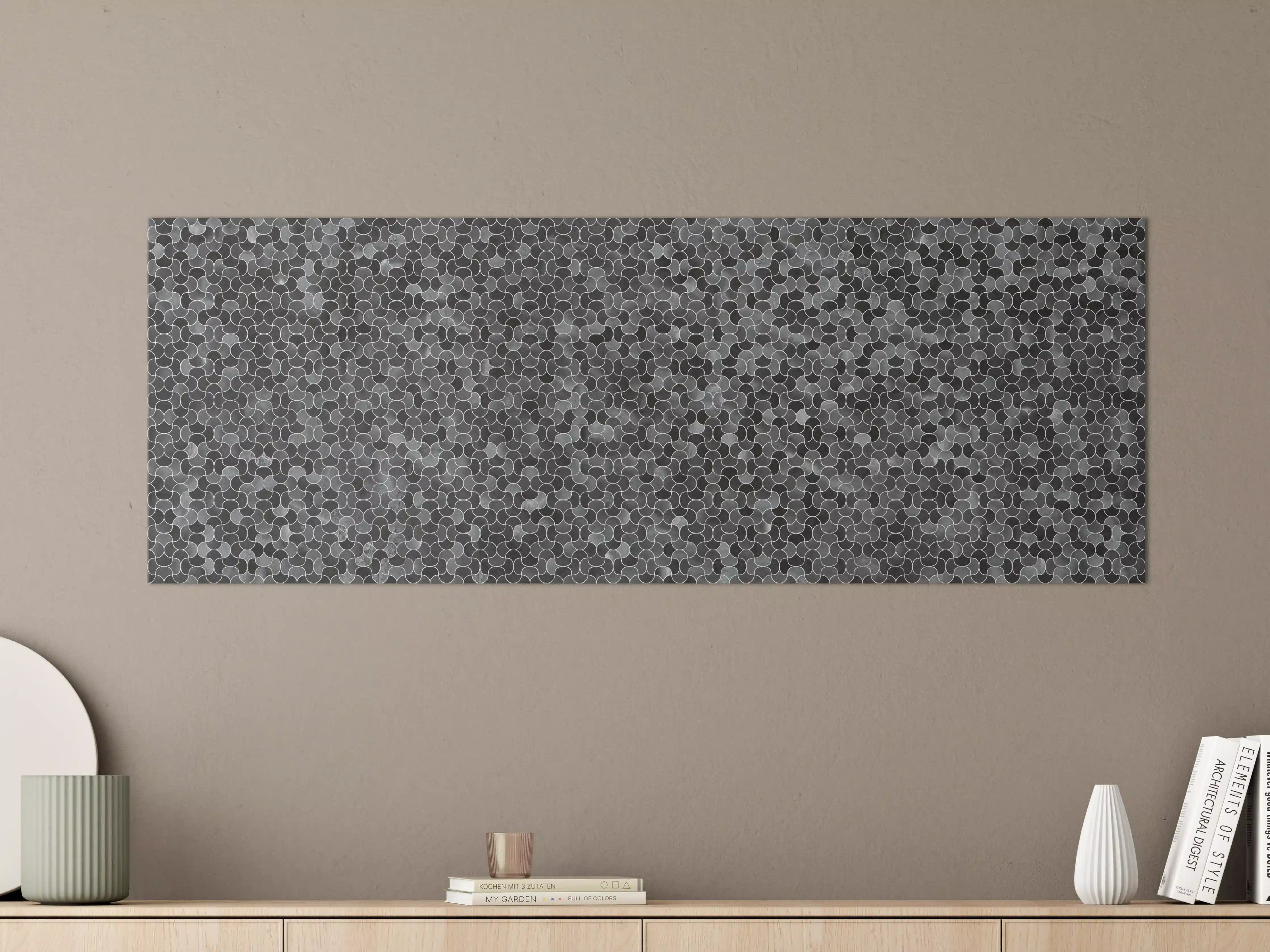 Große Wandbilder - Abstrakte schwarze Pixel Mosaik Textur