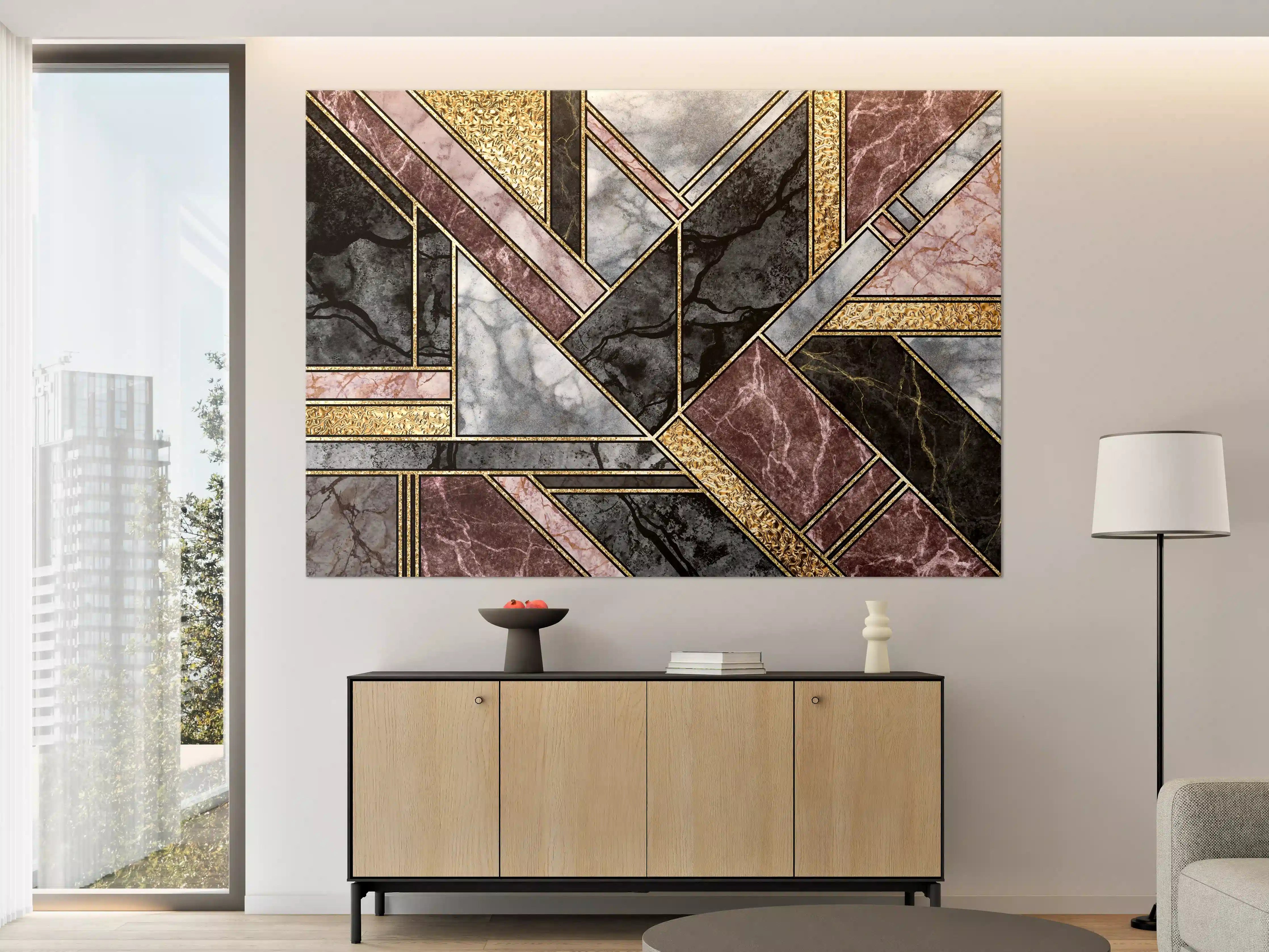 Große Wandbilder - Abstrakter Marmor Mosaik Hintergrund