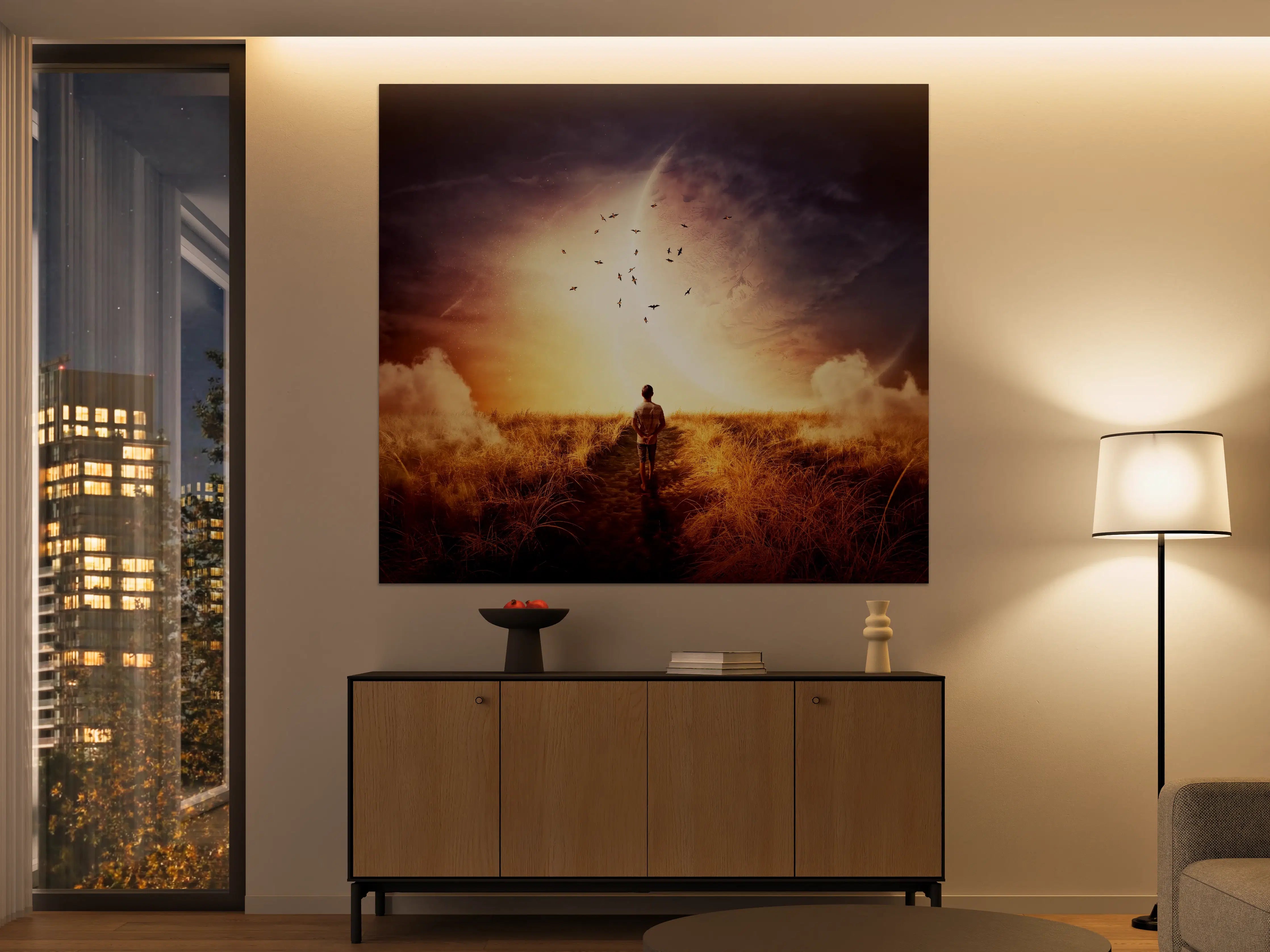 Große Wandbilder - Abstrakter kosmischer Ausblick