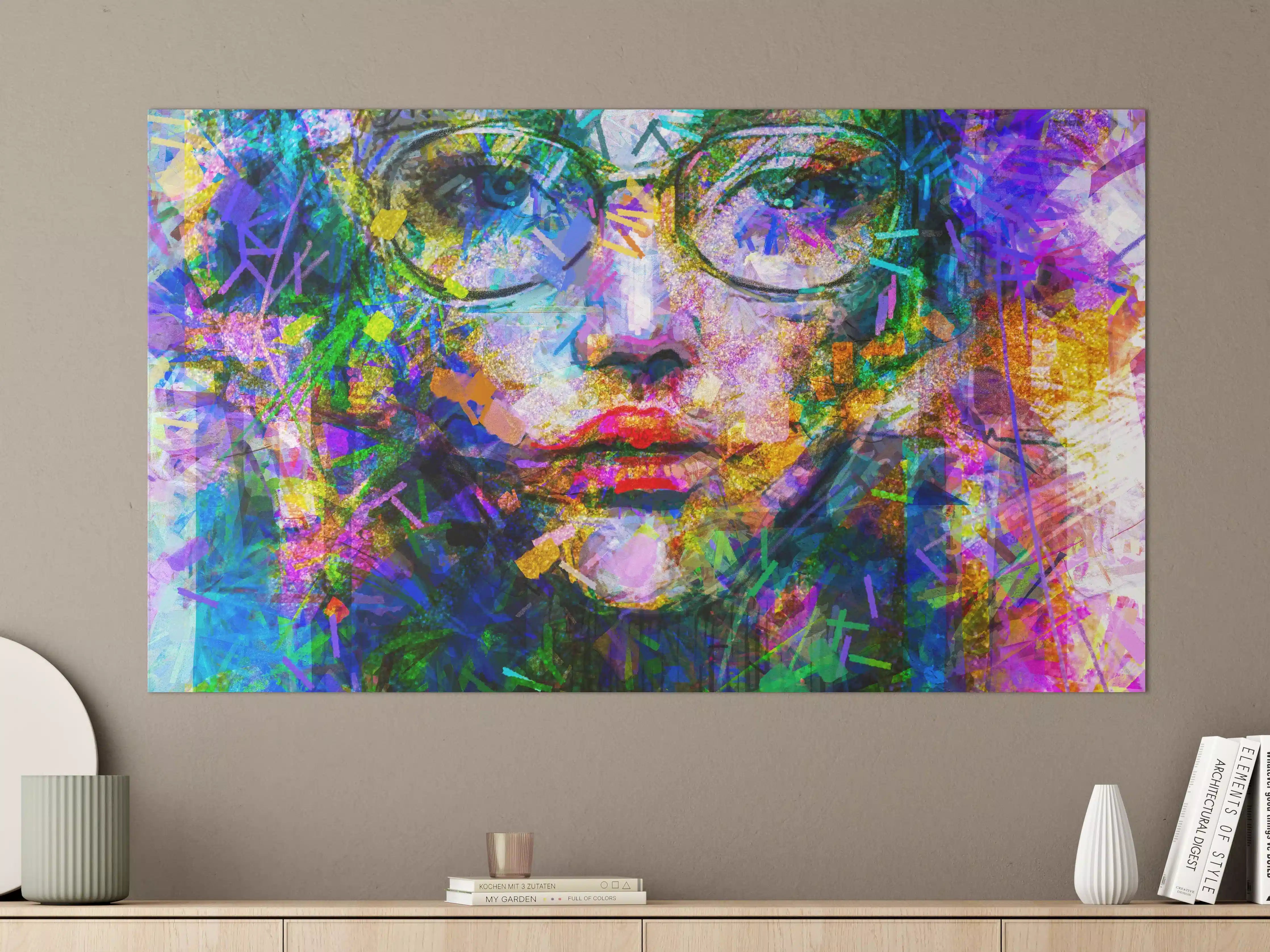 Große Wandbilder - Abstraktes Acryl- und Ölfarben Kunstgemälde