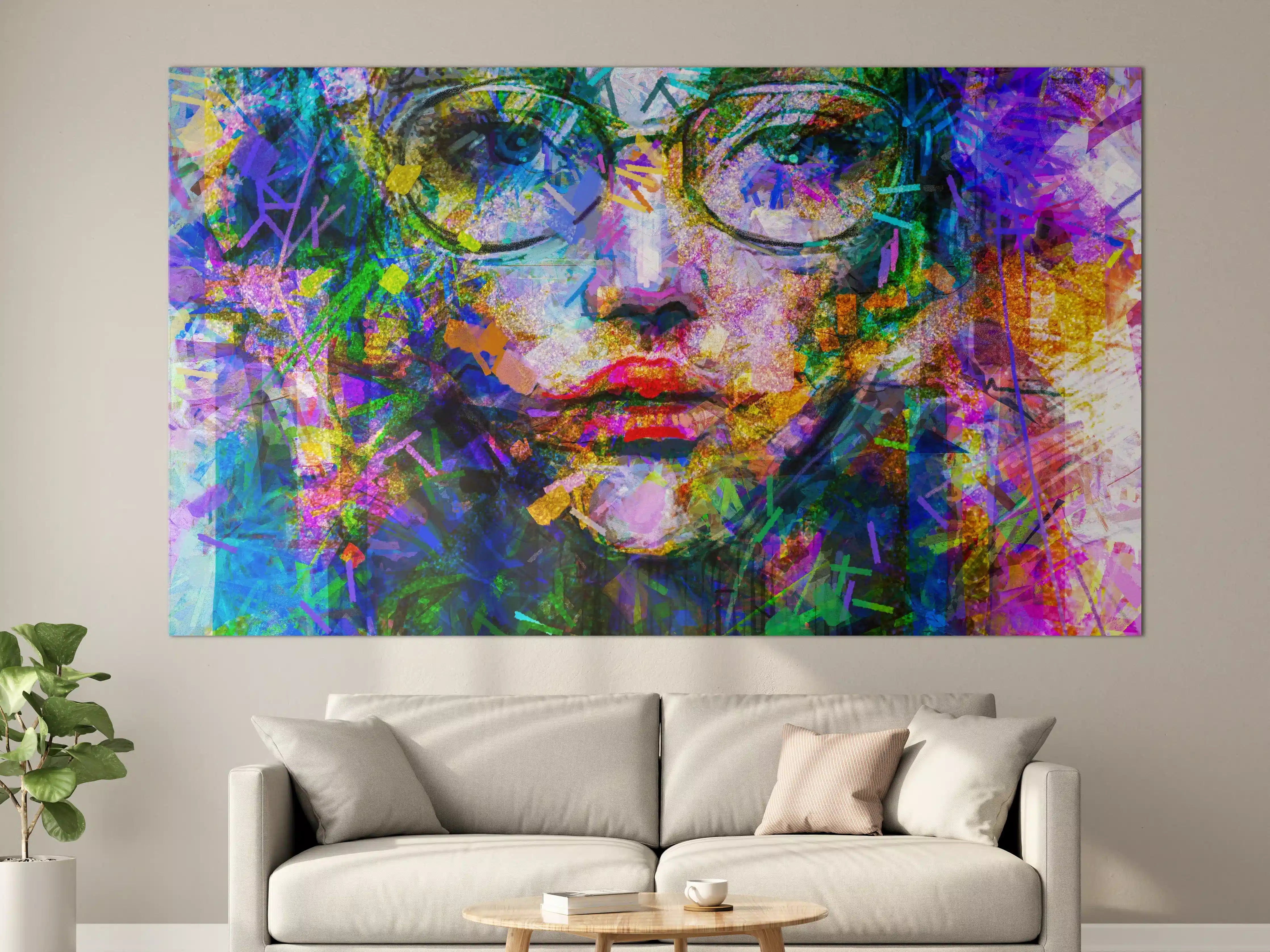 Große Wandbilder - Abstraktes Acryl- und Ölfarben Kunstgemälde
