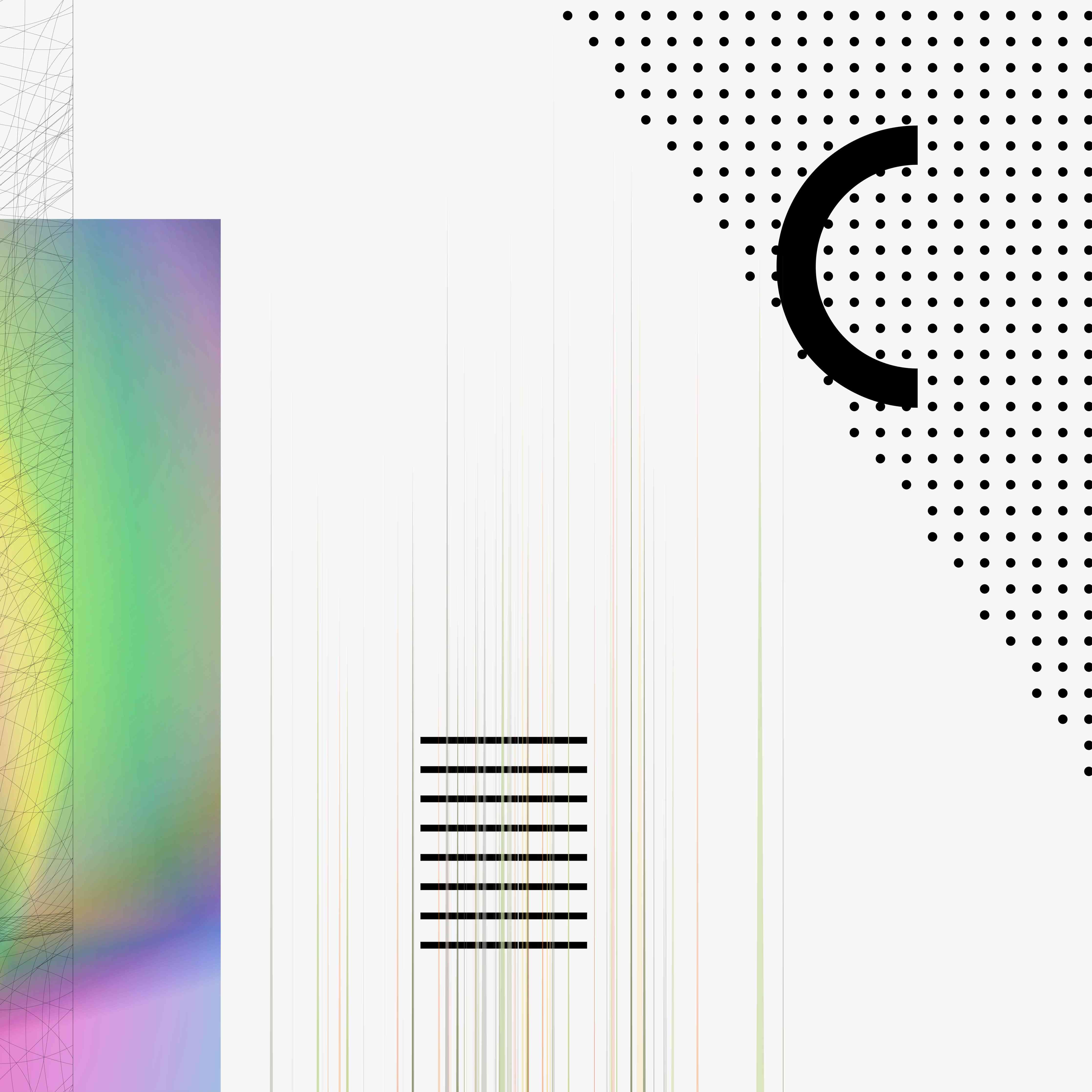 Große Wandbilder-Abstraktes Farbenspiel mit schwarzen Akzenten