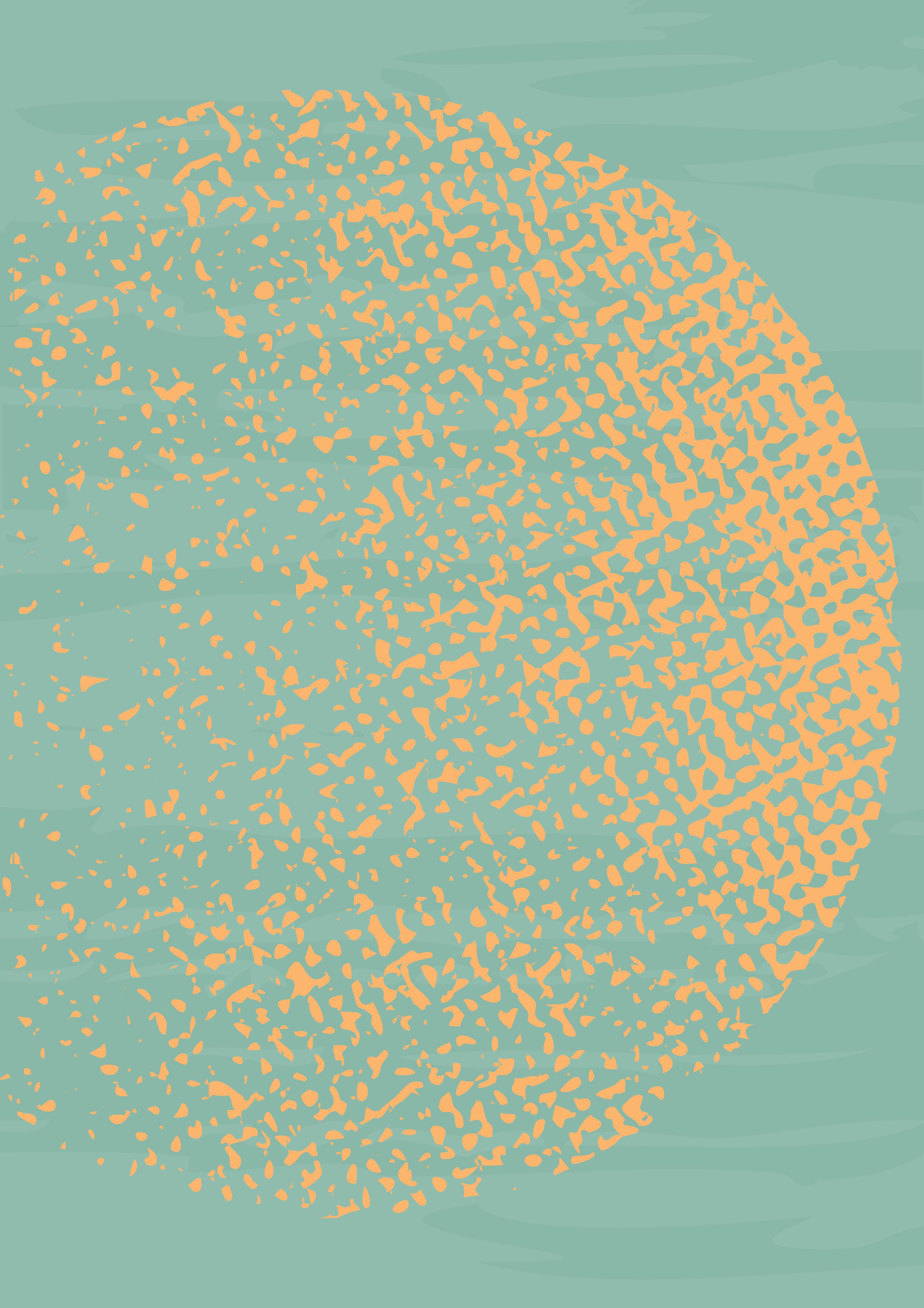Große Wandbilder-Abstraktes Geometrisches Muster in Pastelltönen