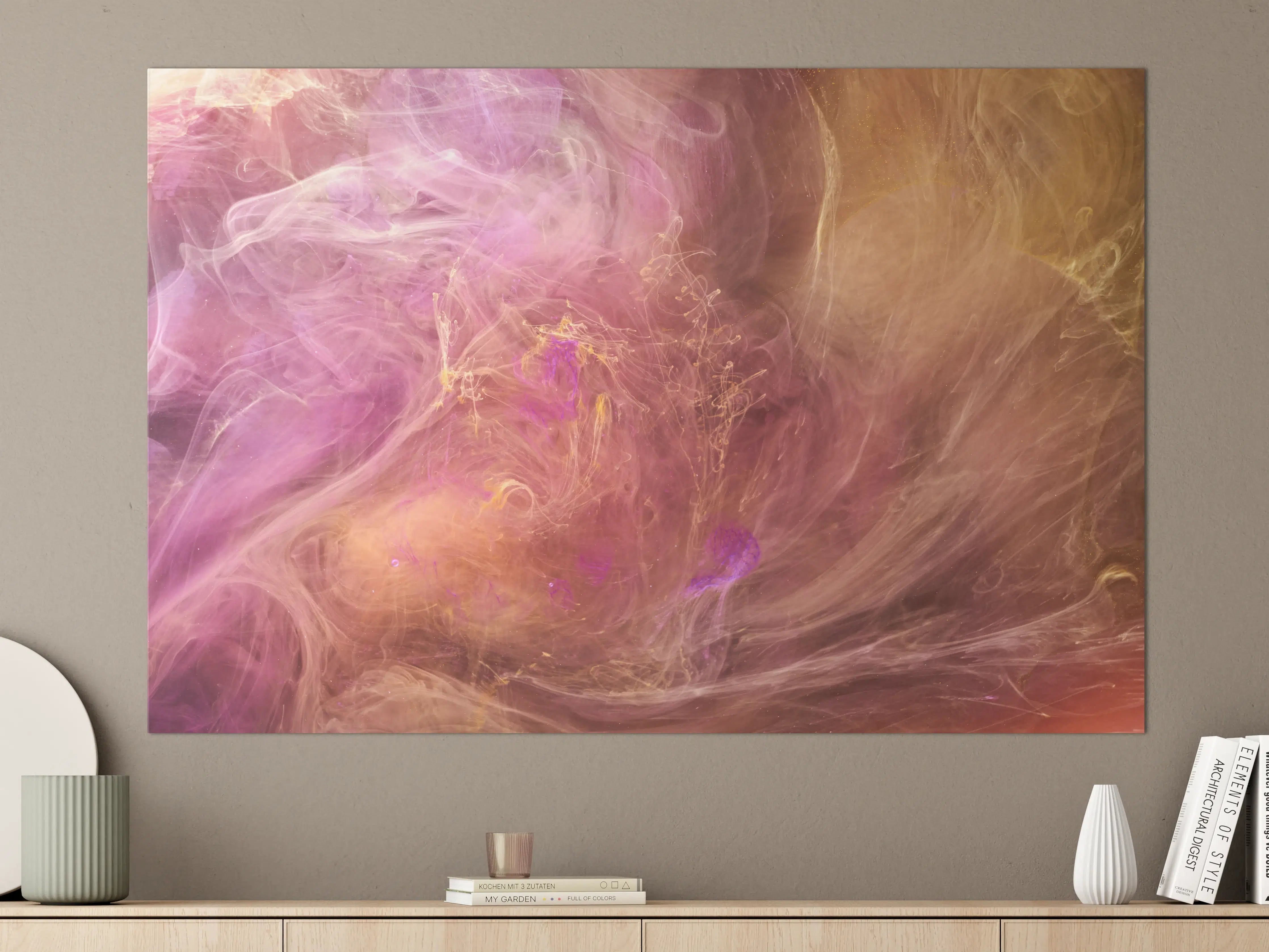 Große Wandbilder - Abstraktes Muster -Flüssigkunst