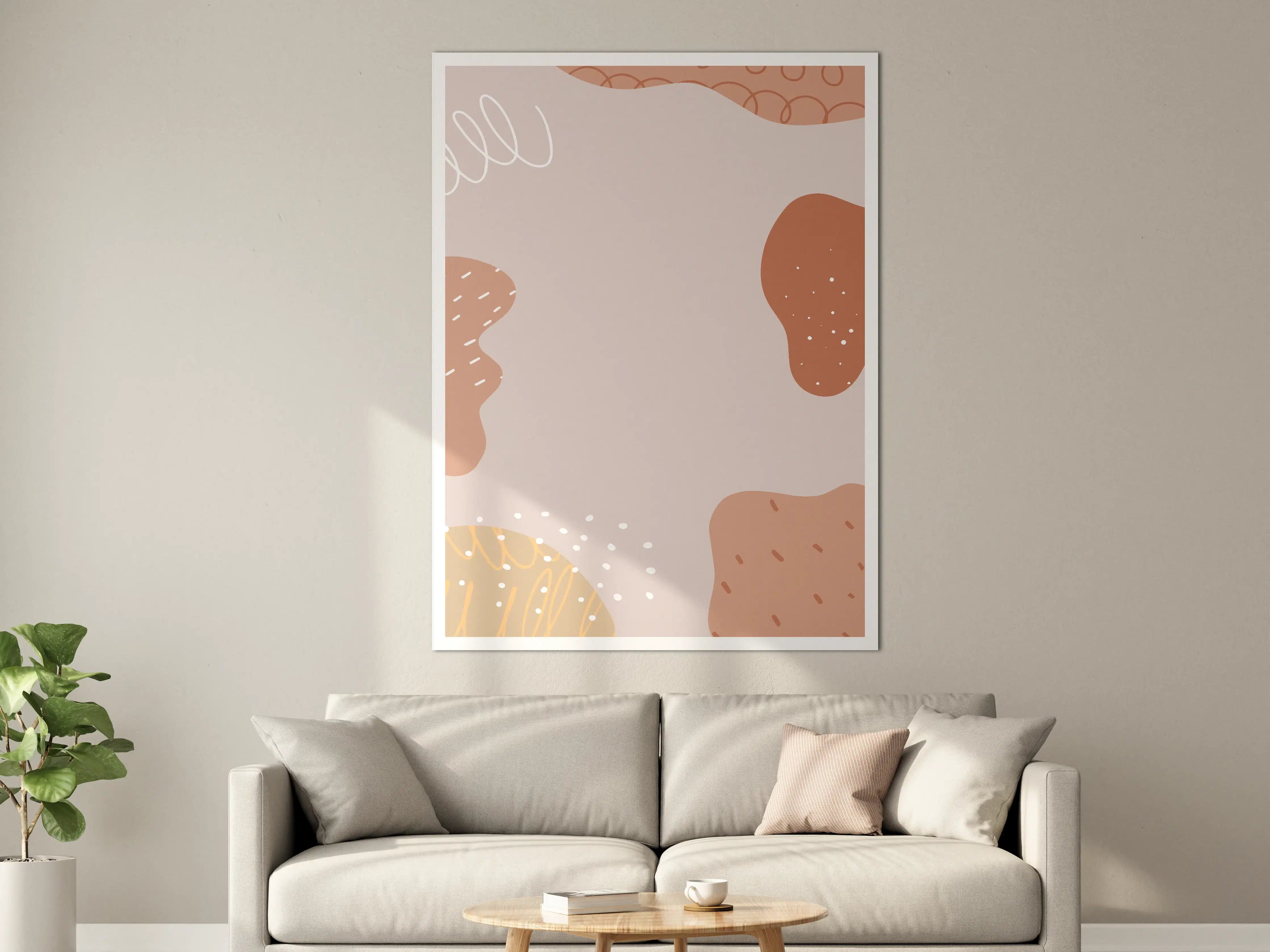 Große Wandbilder - Abstraktes Pastell-Design