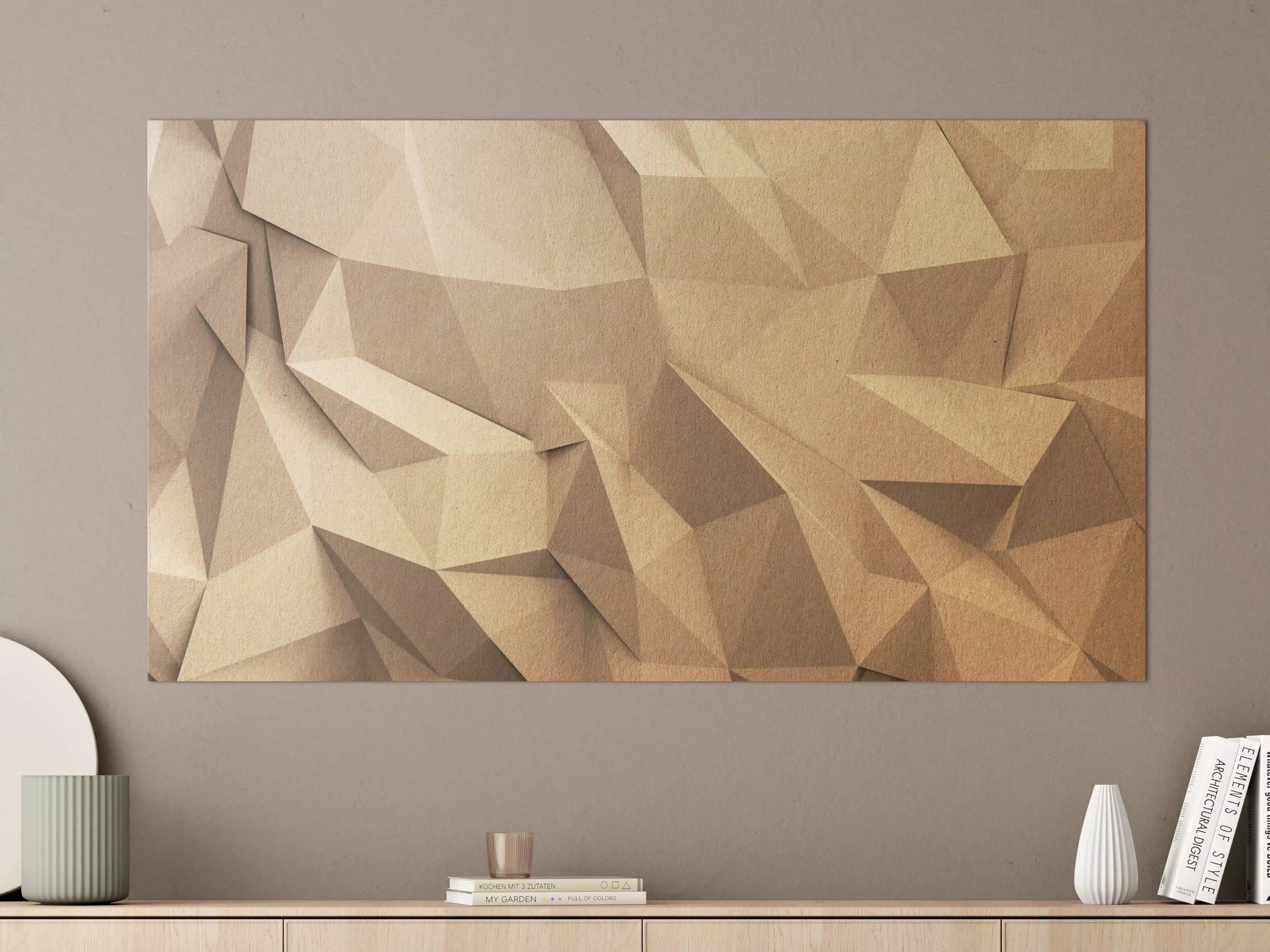 Große Wandbilder - Abstraktes Polygon Handwerk