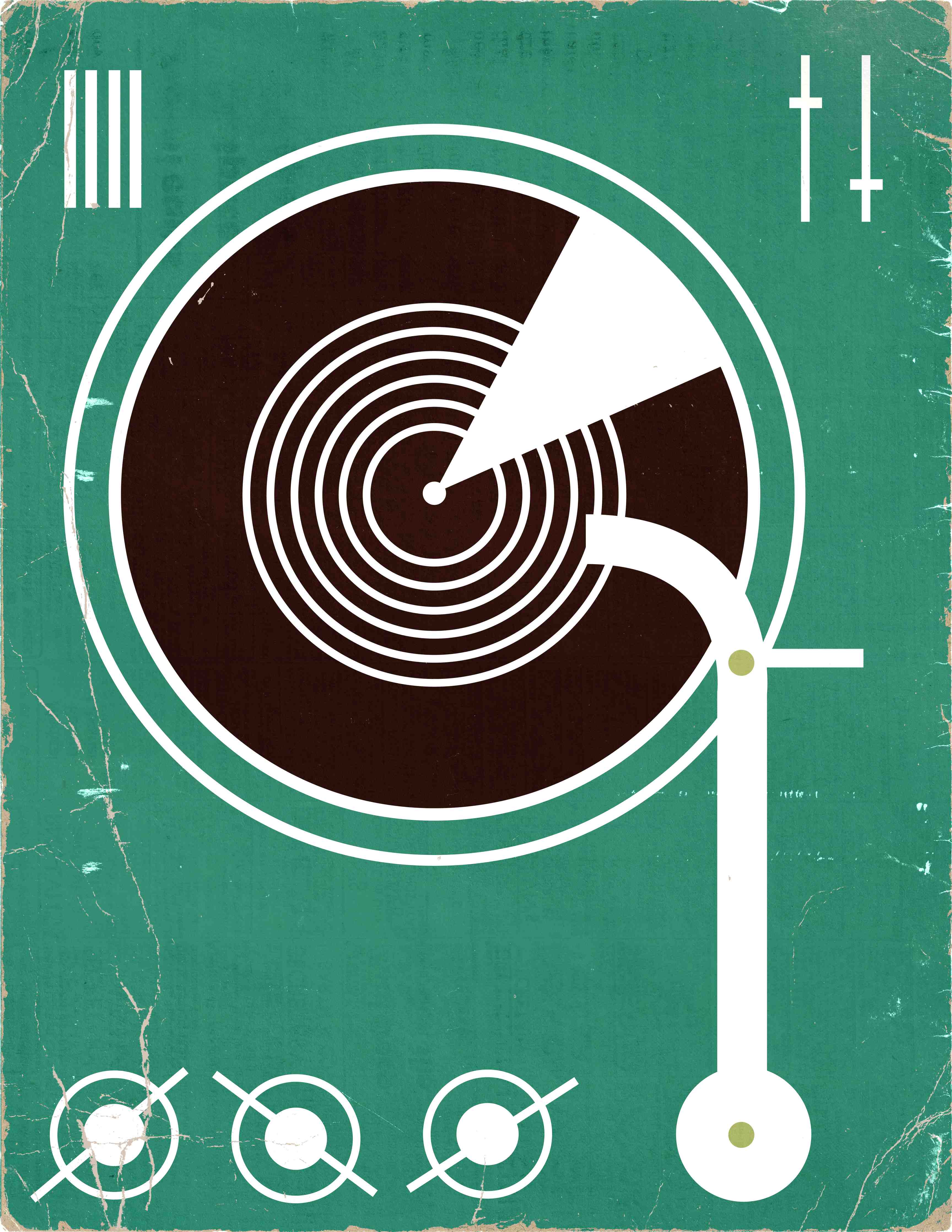 Große Wandbilder-Abstraktes Retro-Design mit geometrischen Formen