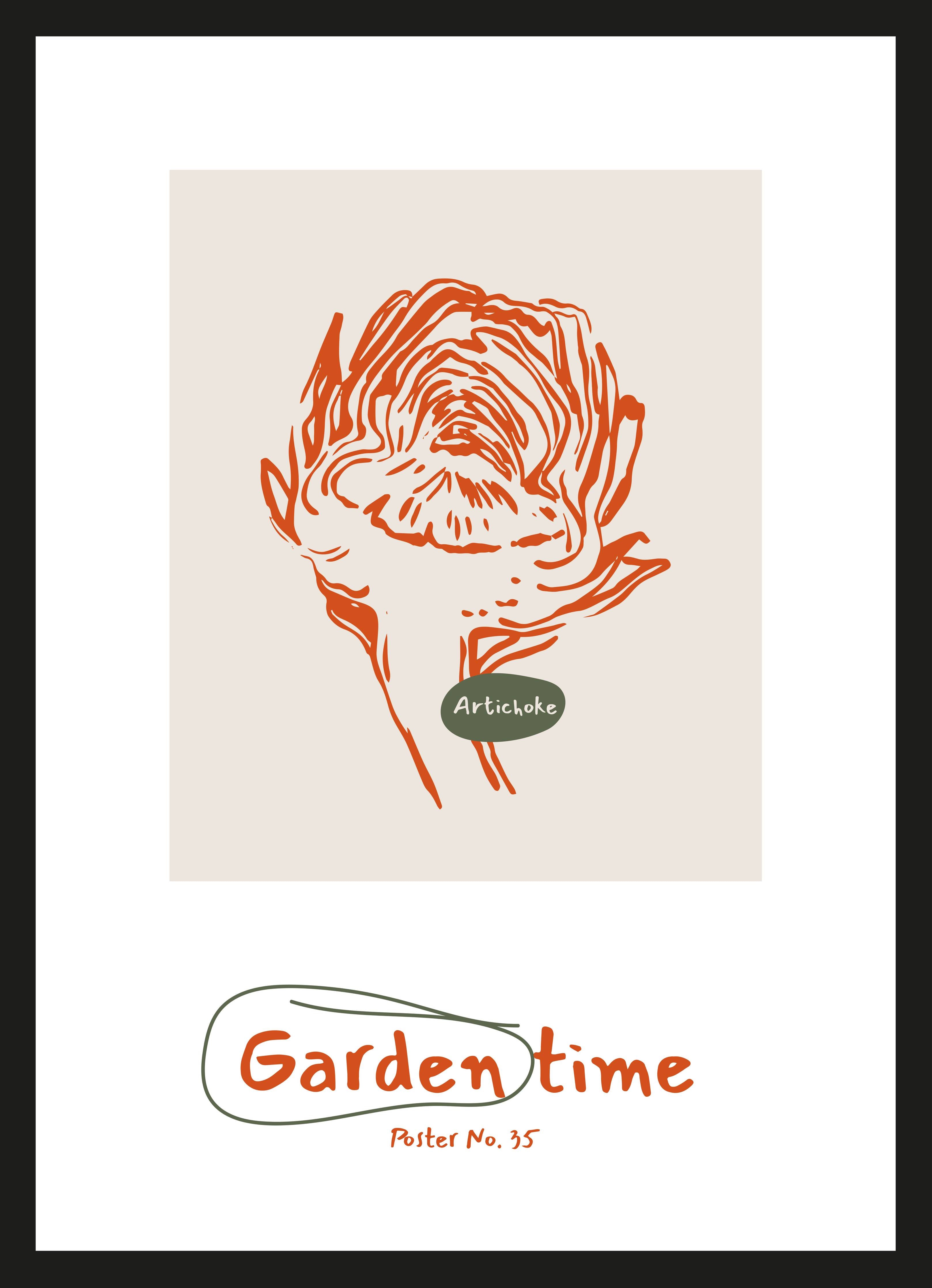 Große Wandbilder-Abstraktes Rosen-Motiv in Orange