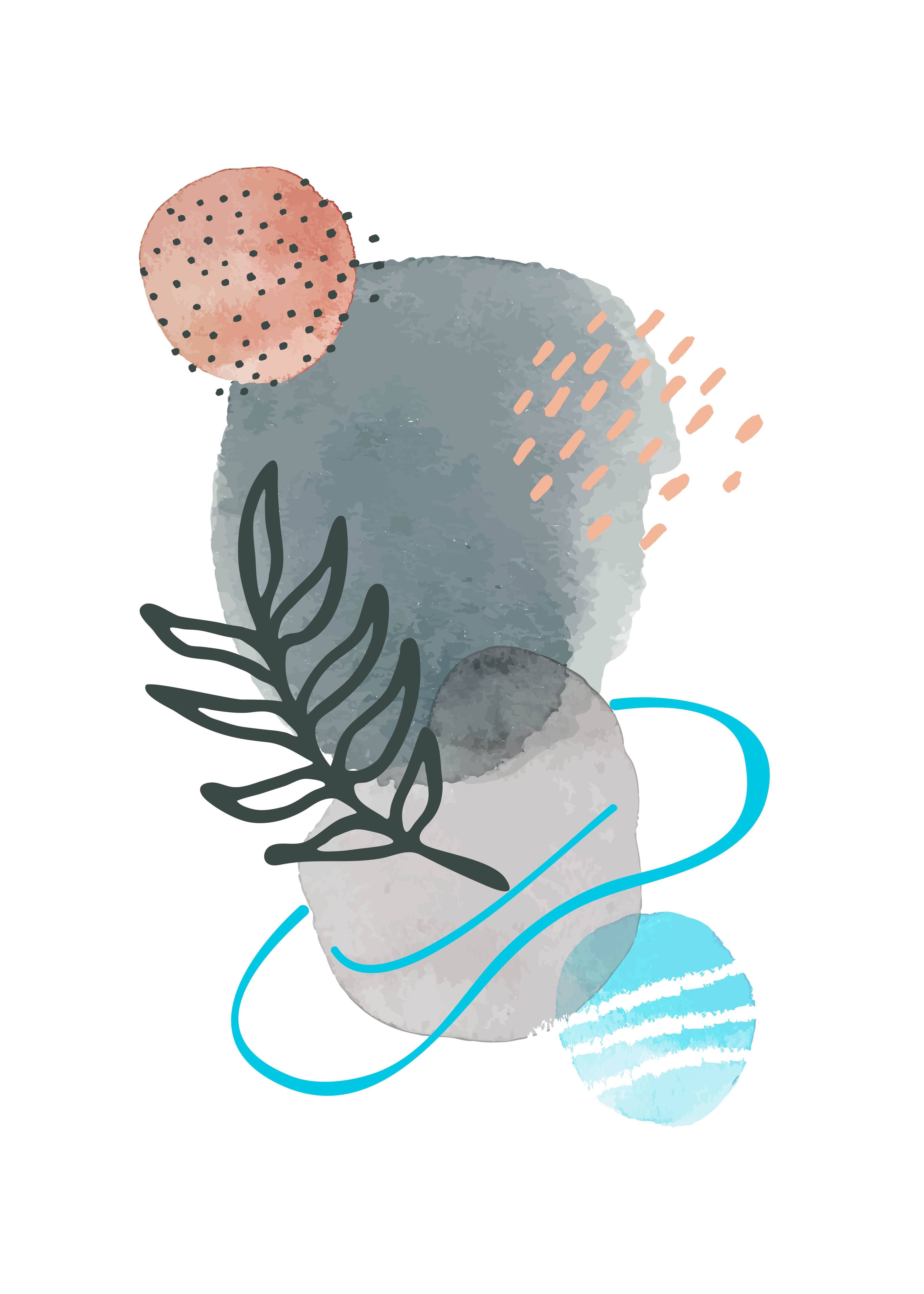 Große Wandbilder-Abstraktes Wasserfarben-Design