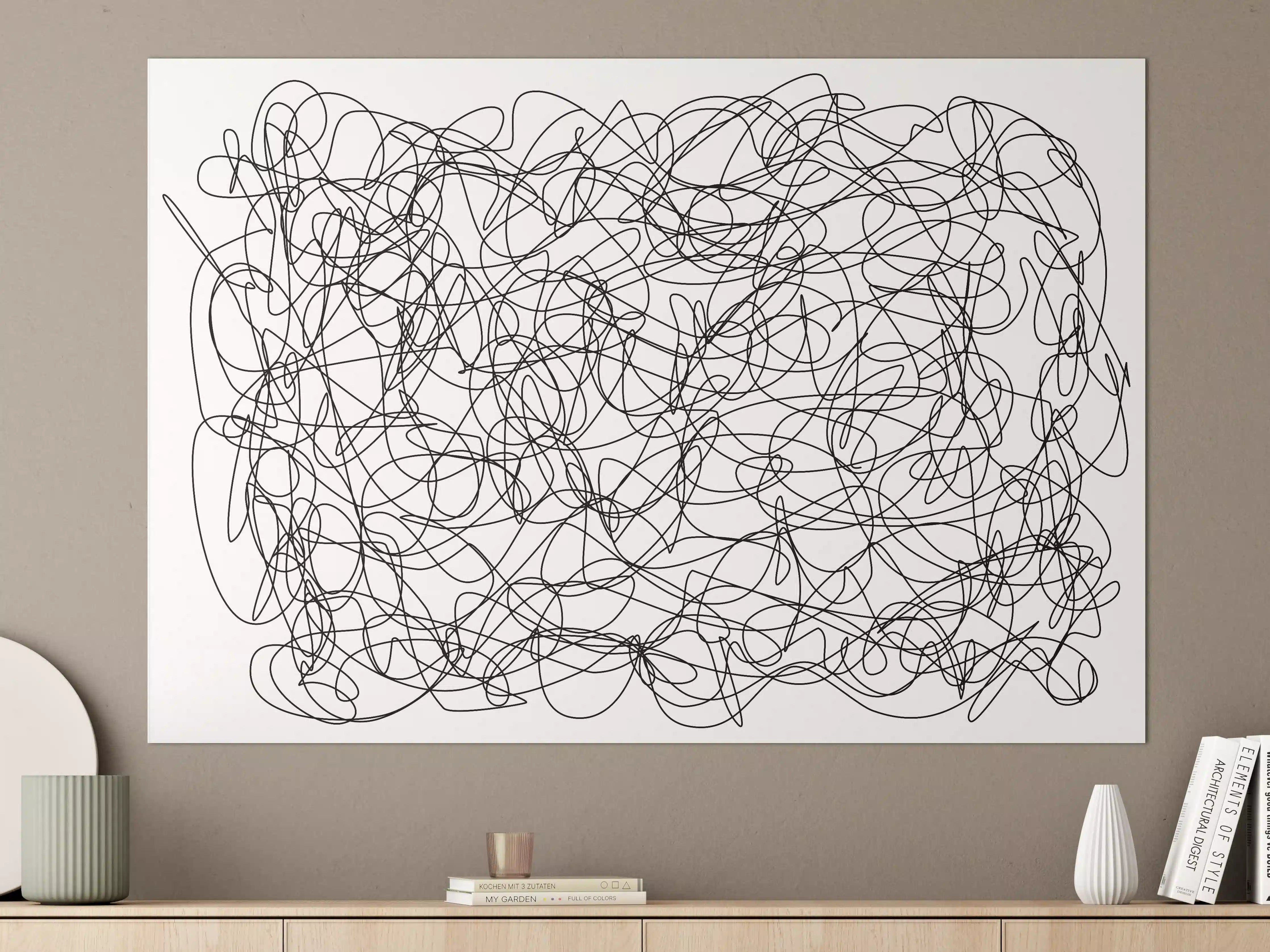 Große Wandbilder - Abstraktes doodle