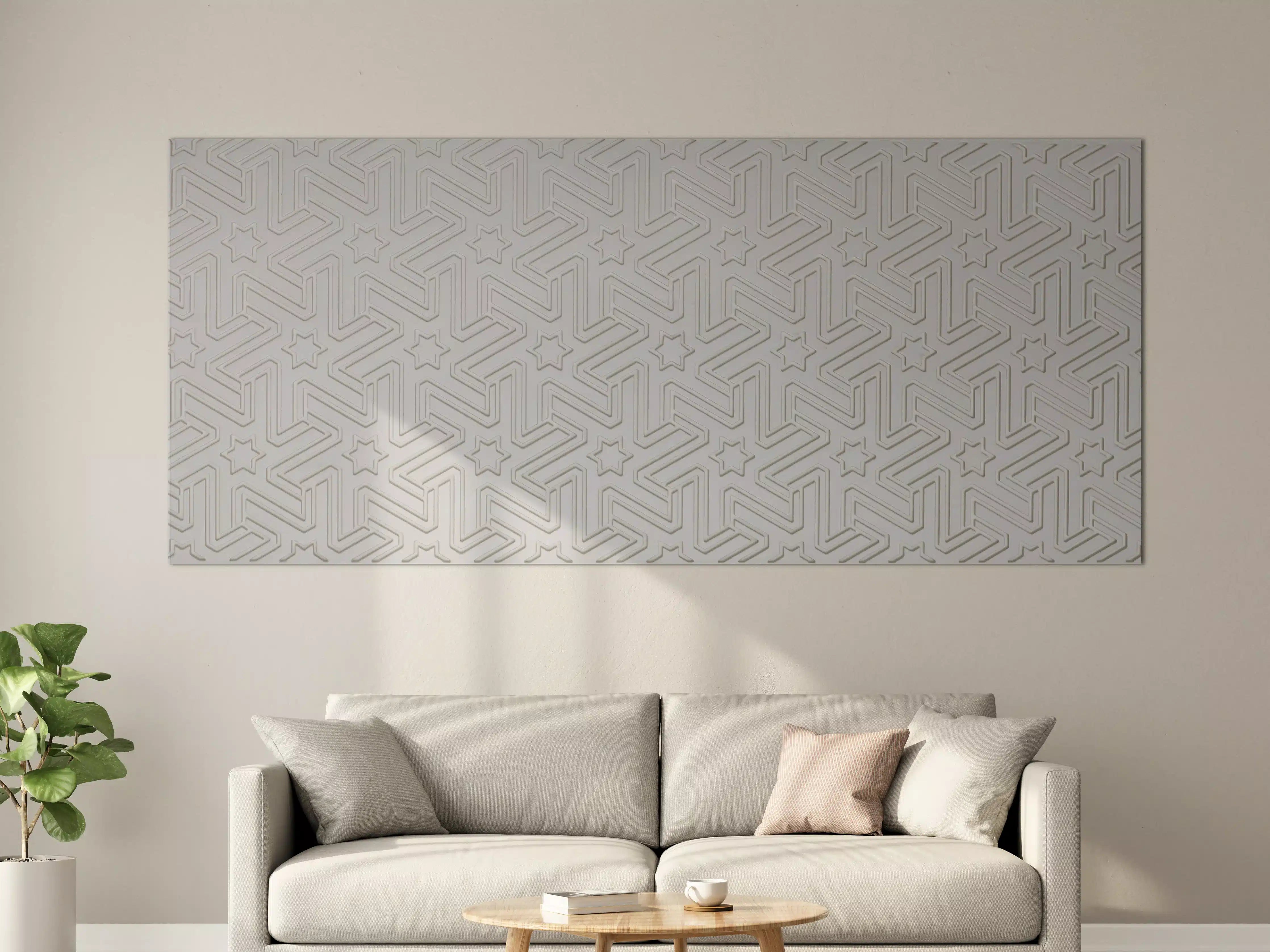 Große Wandbilder - Abstraktes geometrisches Fliesenmuster