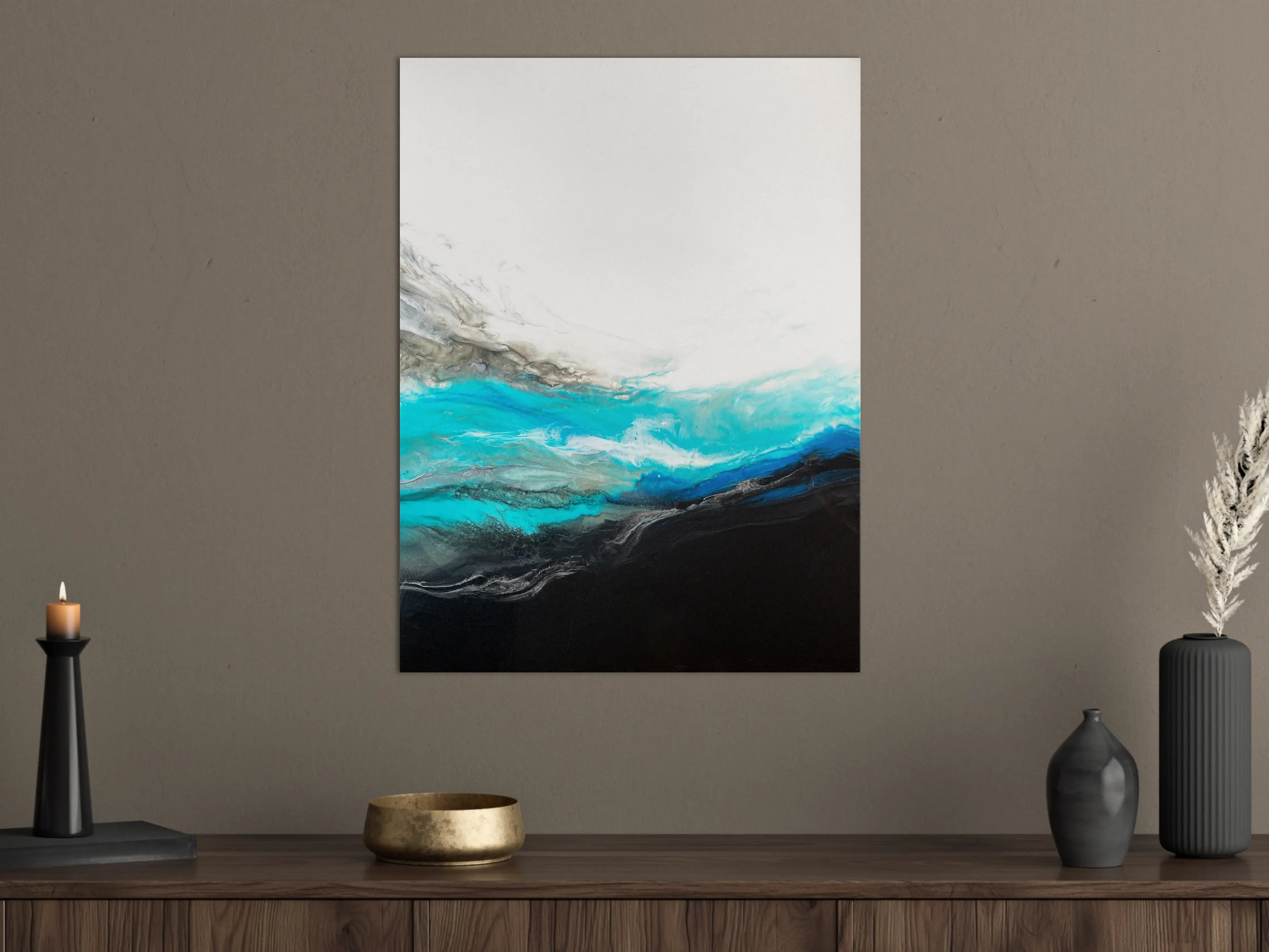 Große Wandbilder - Acryl Gemälde - Wellen 