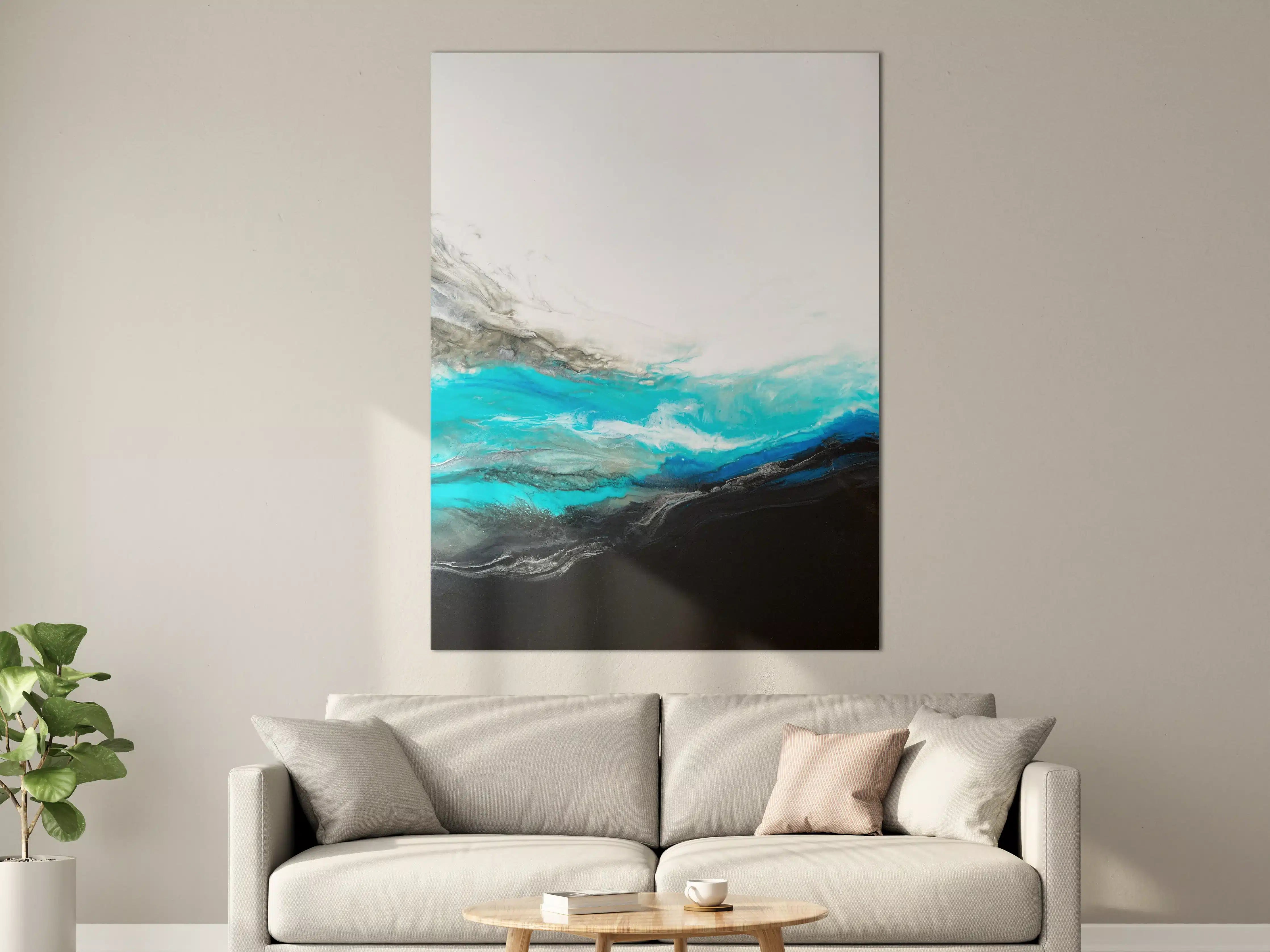 Große Wandbilder - Acryl Gemälde - Wellen 