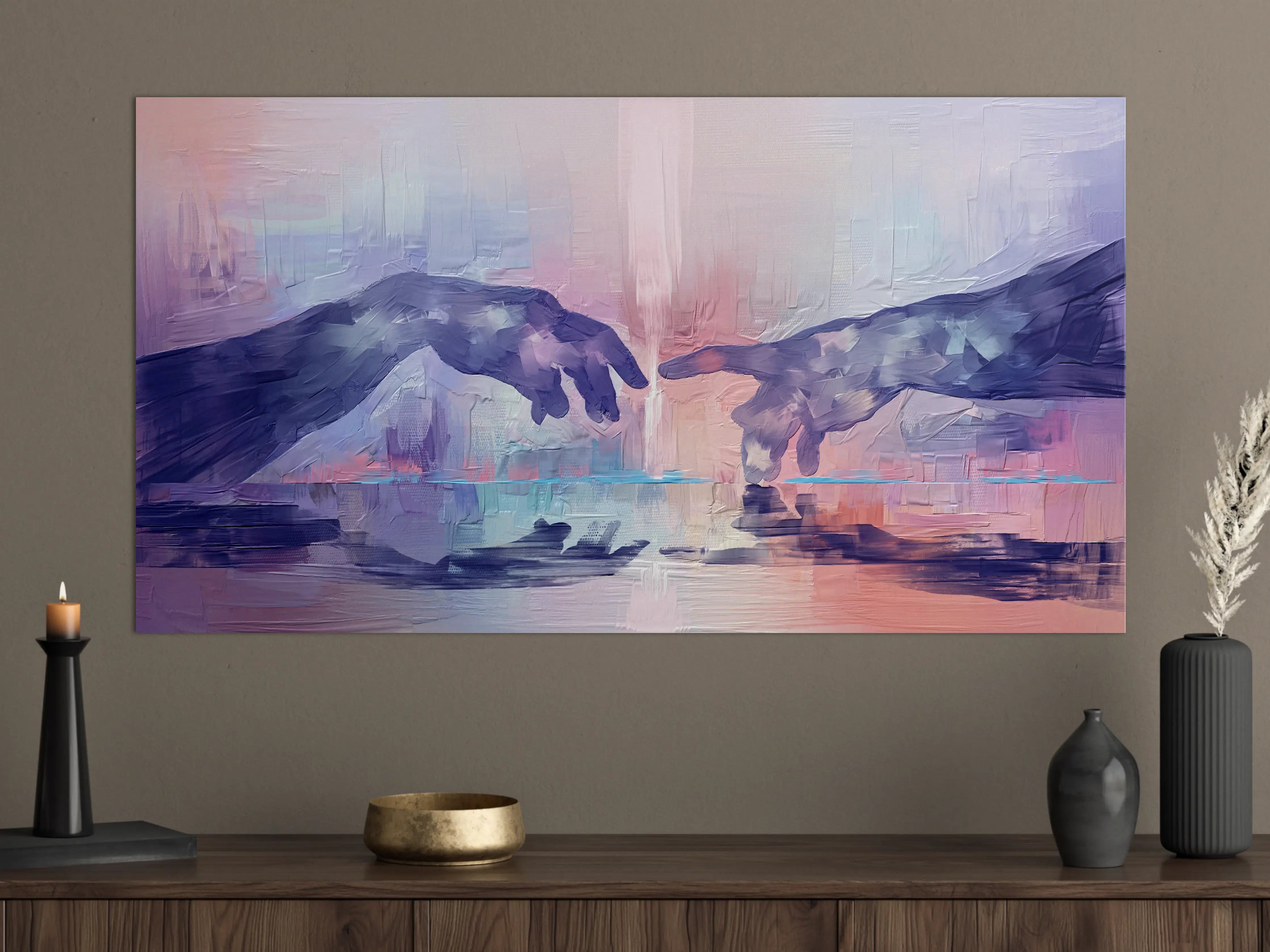 Große Wandbilder - Acryl Malerei - Zwei Hände