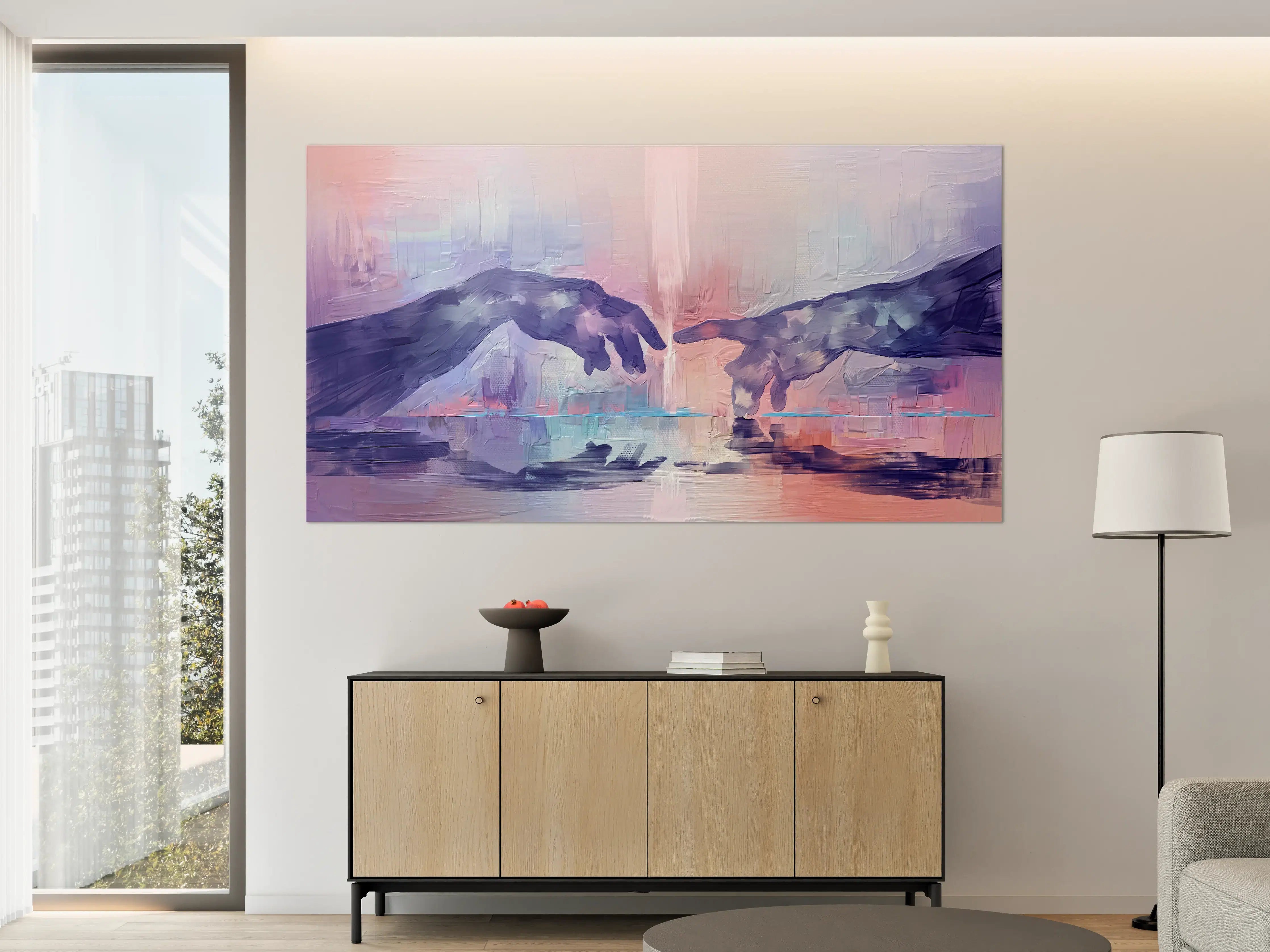 Große Wandbilder - Acryl Malerei - Zwei Hände
