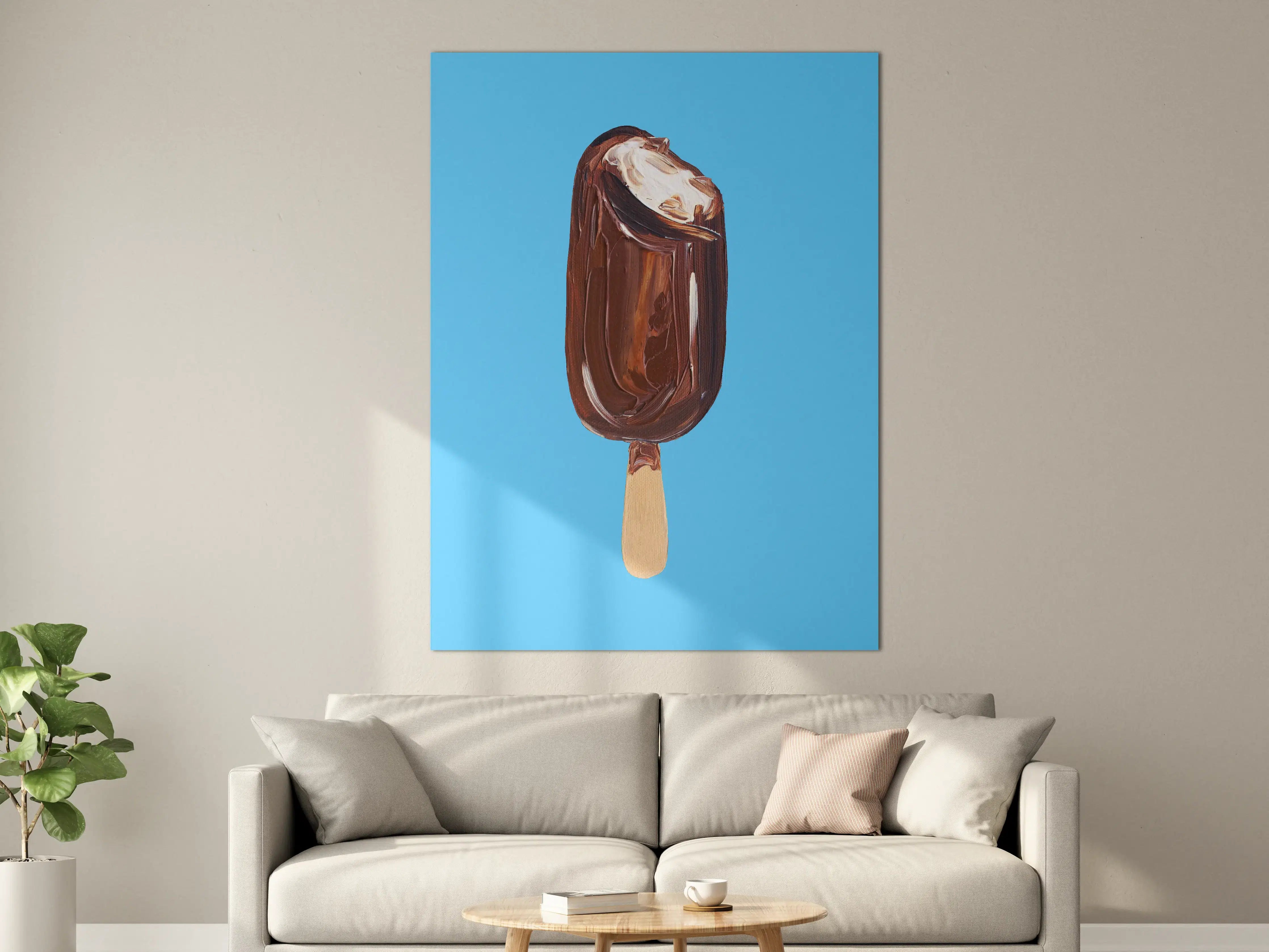 Große Wandbilder - Acryl Zeichnung - Eis