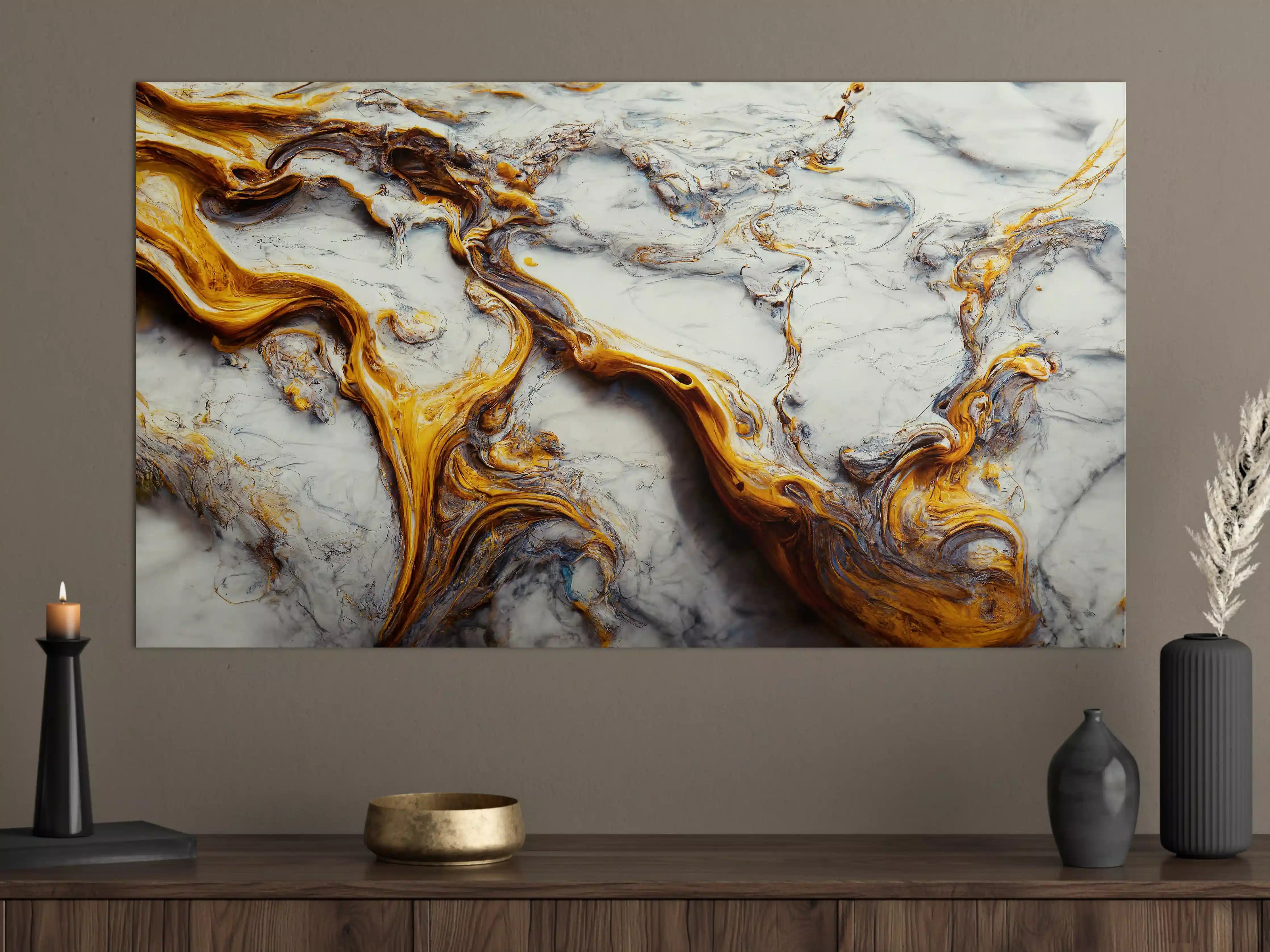 Große Wandbilder - Acrylfarben Flüssigkunst - Marmor