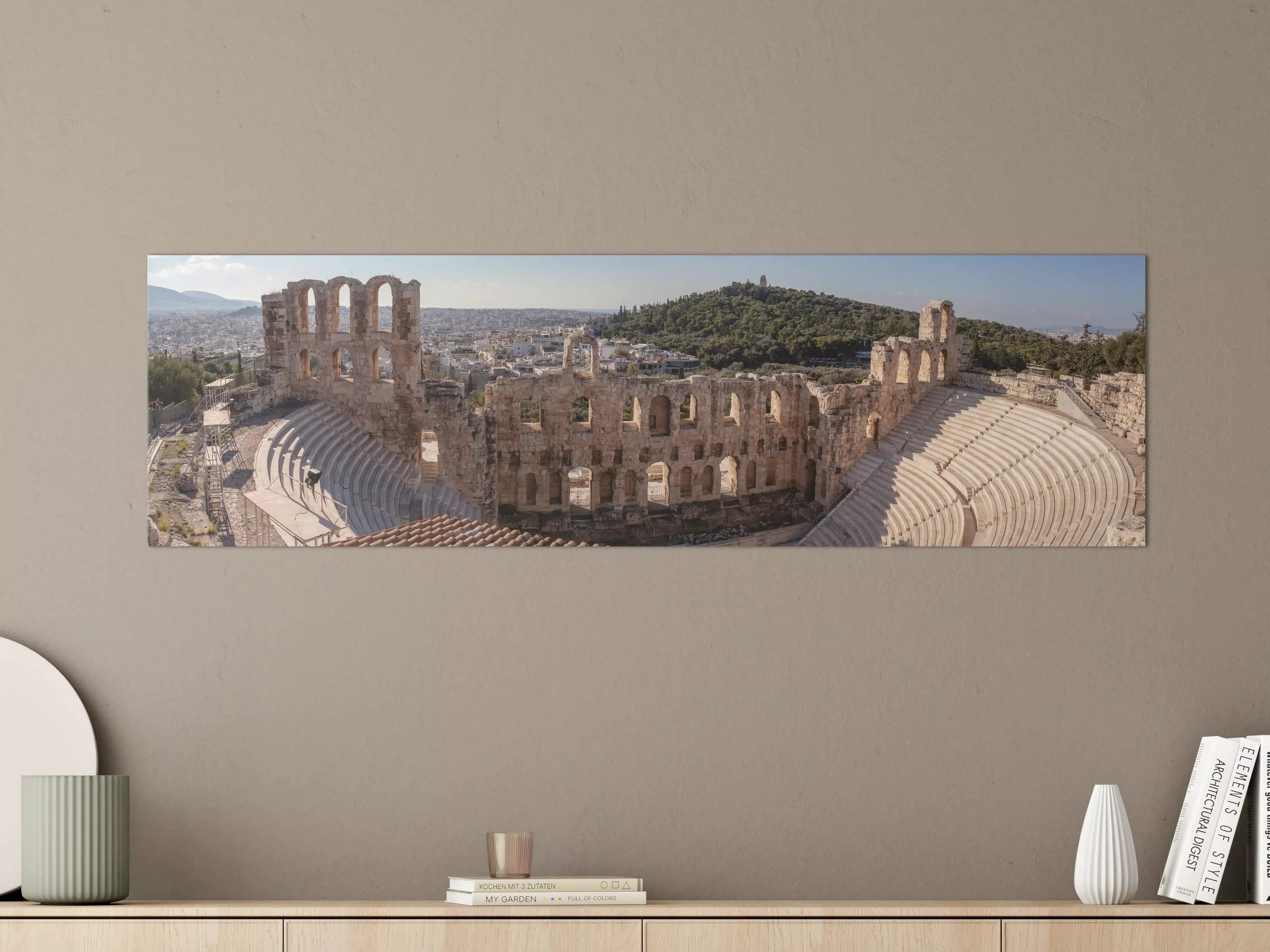 Große Wandbilder - Akropolis Amphitheater Athen Panorama