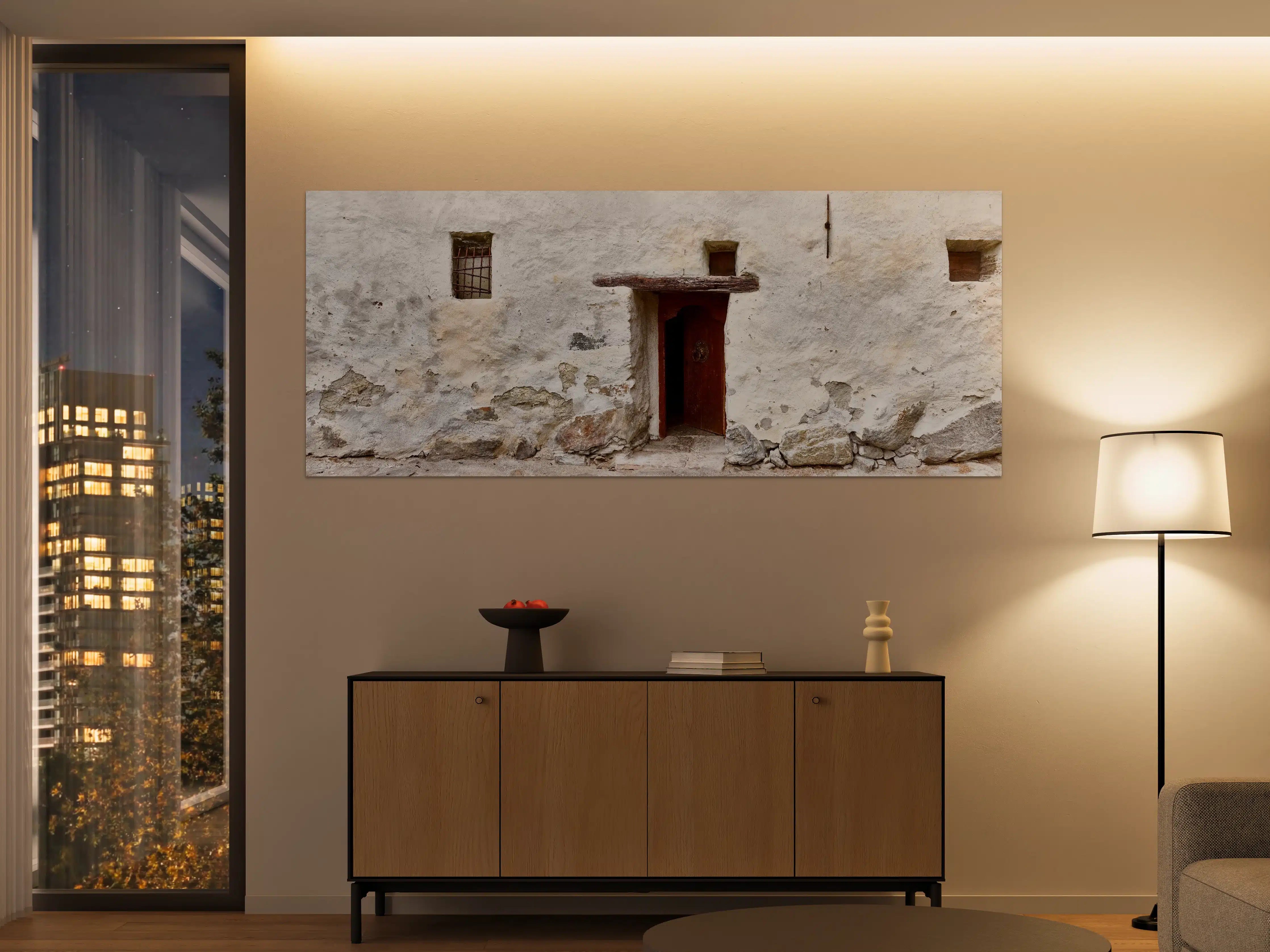 Große Wandbilder - Alter Türeingang in Südtirol