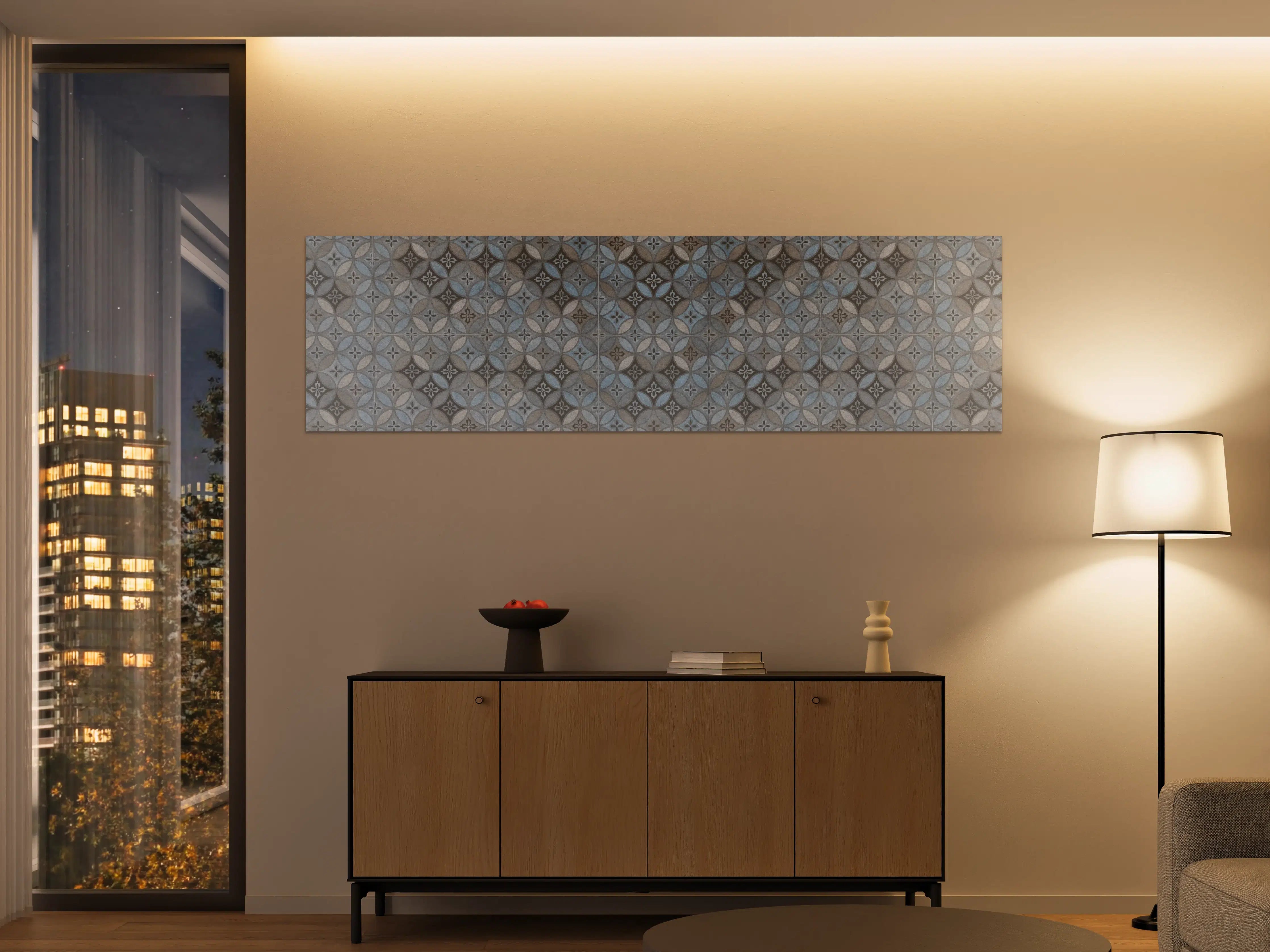 Große Wandbilder - Altes Buntes Patchwork Mosaik Motiv