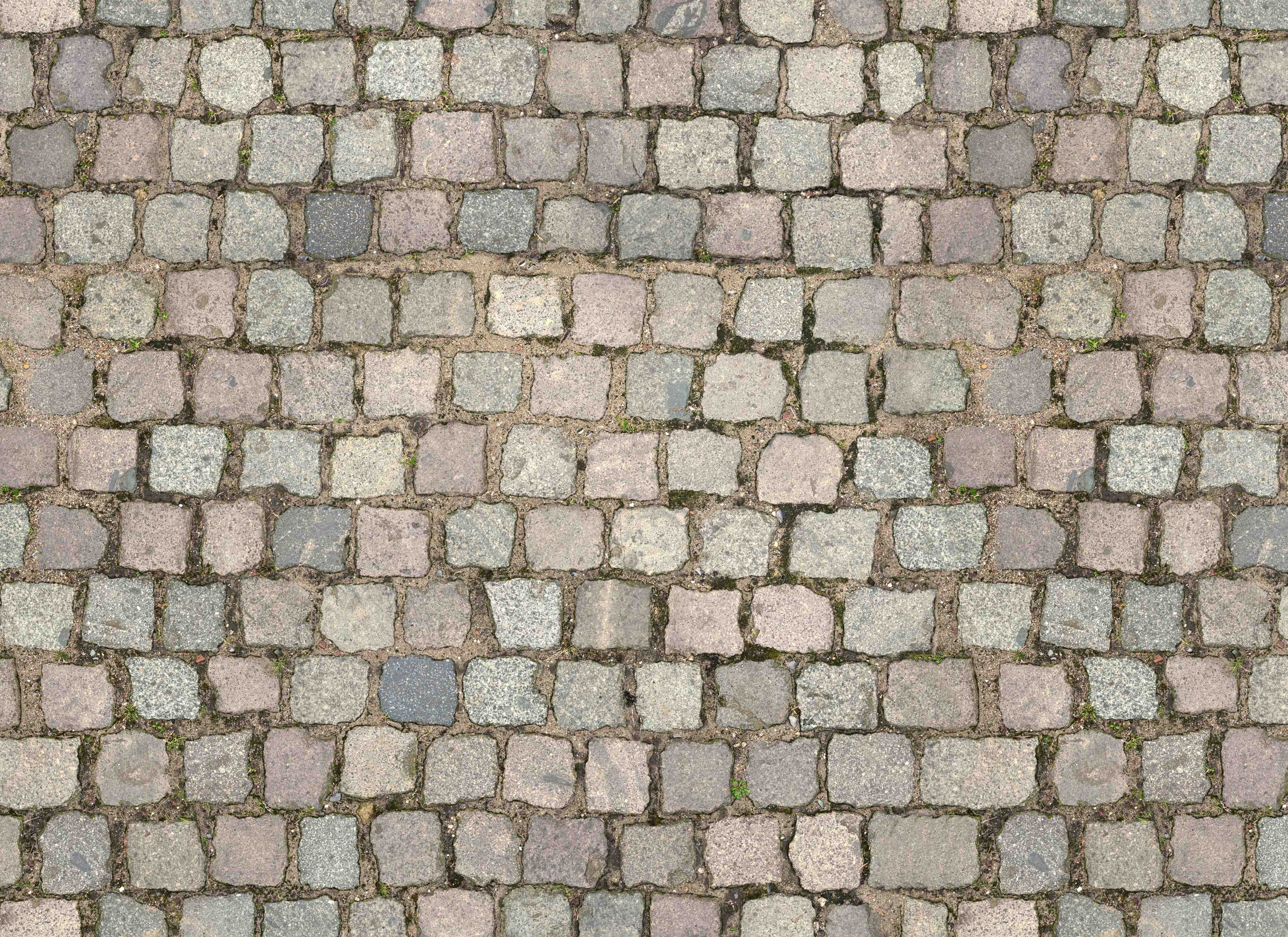 Große Wandbilder-Altstadt Kopfsteinpflaster Grautöne