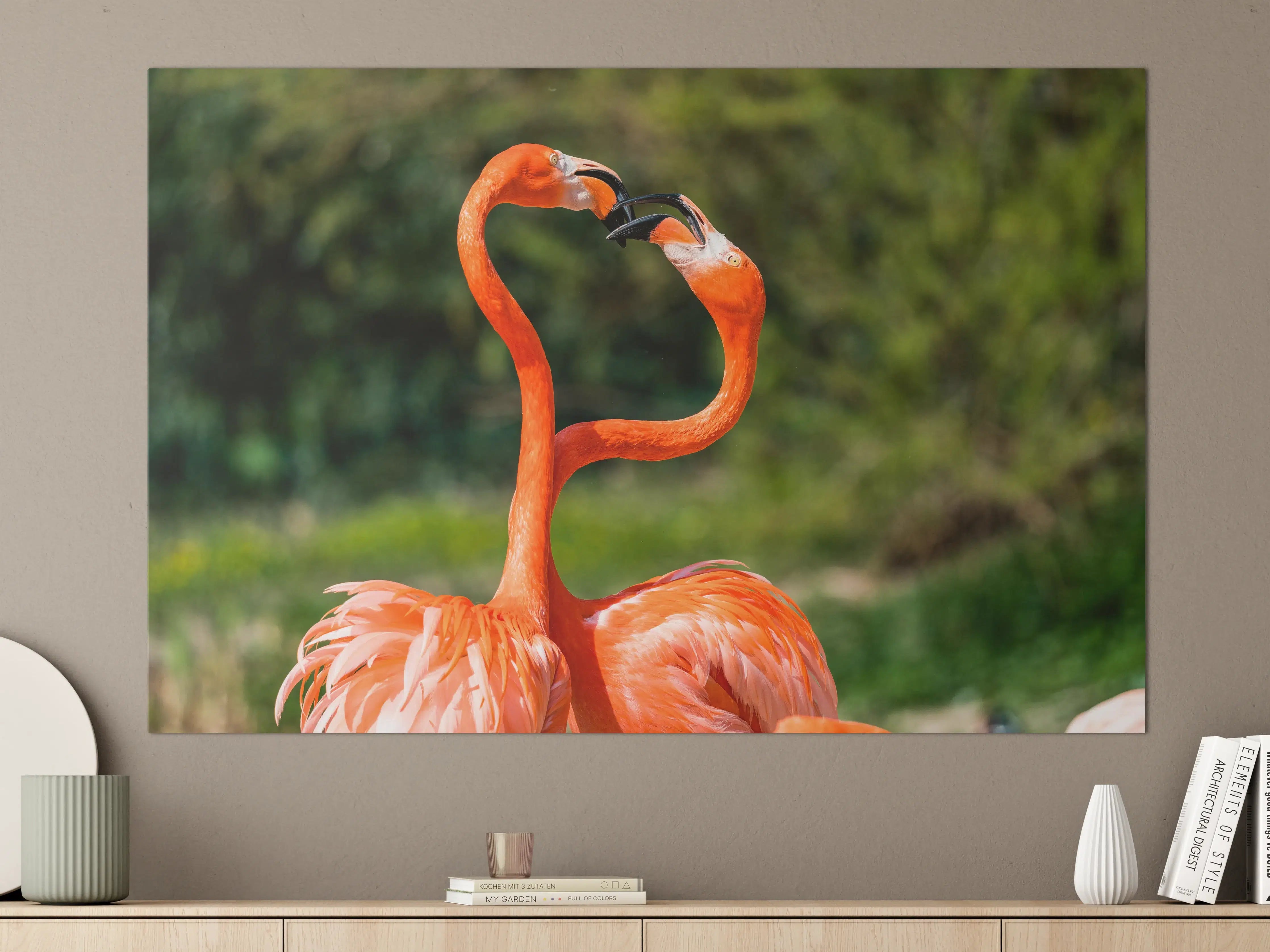 Große Wandbilder - Amerikanisches Flamingo-Paar