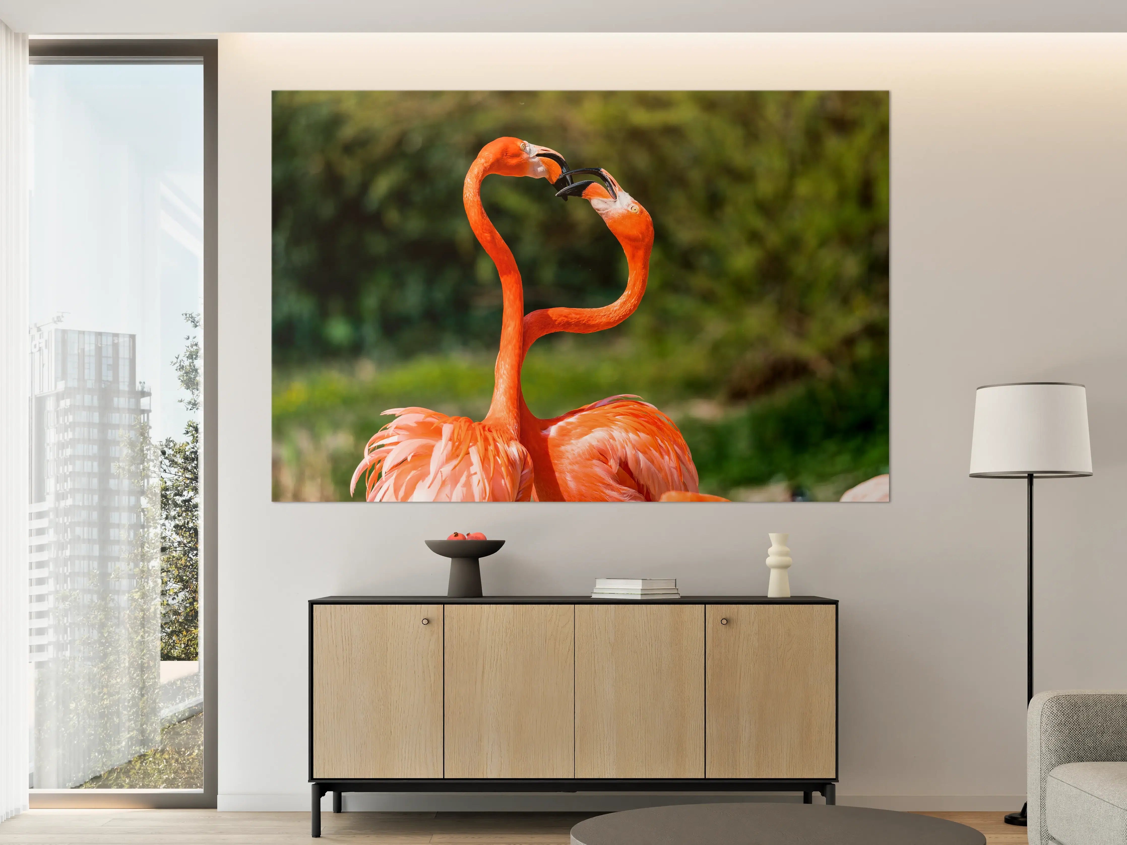 Große Wandbilder - Amerikanisches Flamingo-Paar