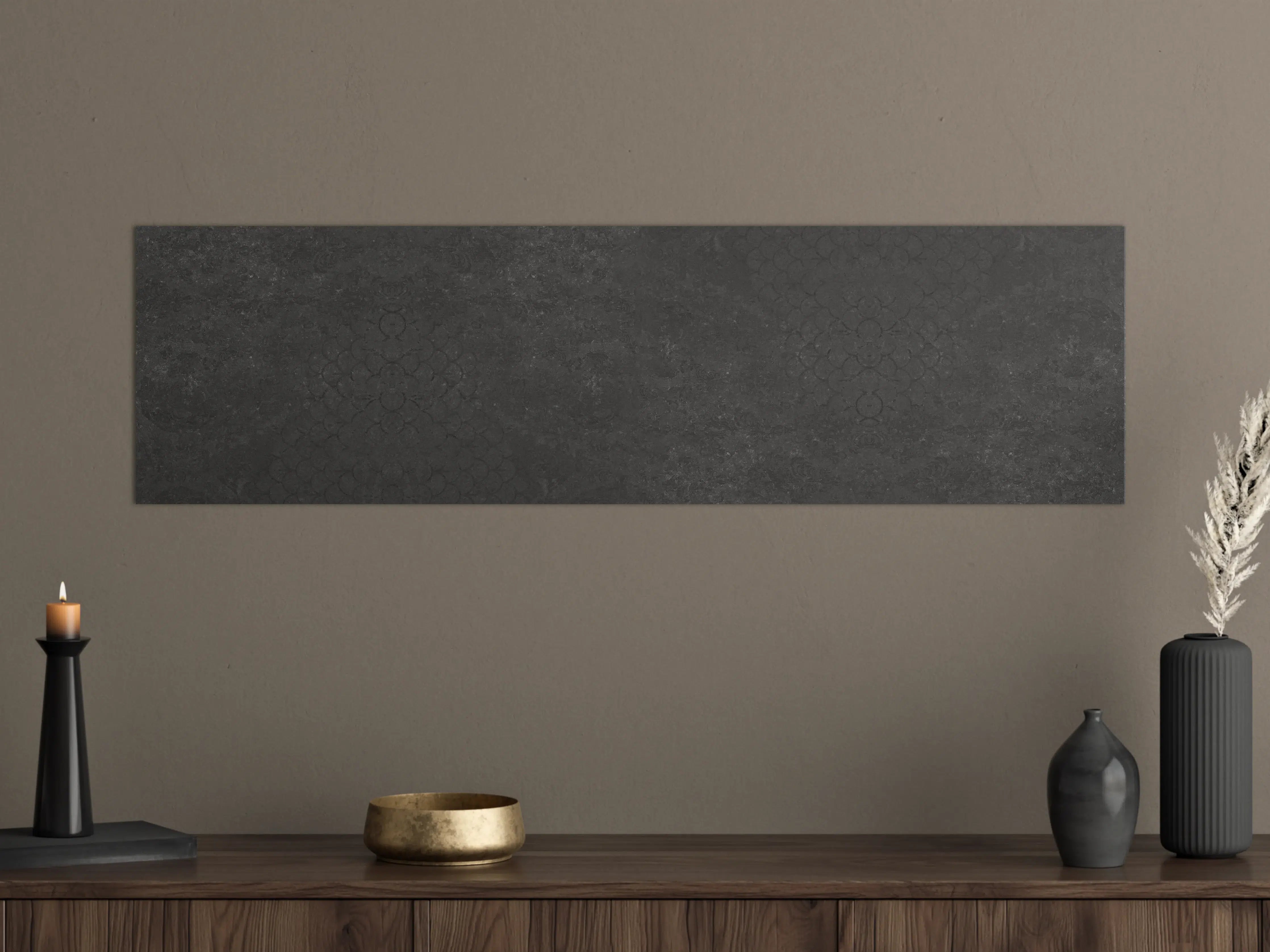 Große Wandbilder - Anthrazit Patchwork Fliesentextur