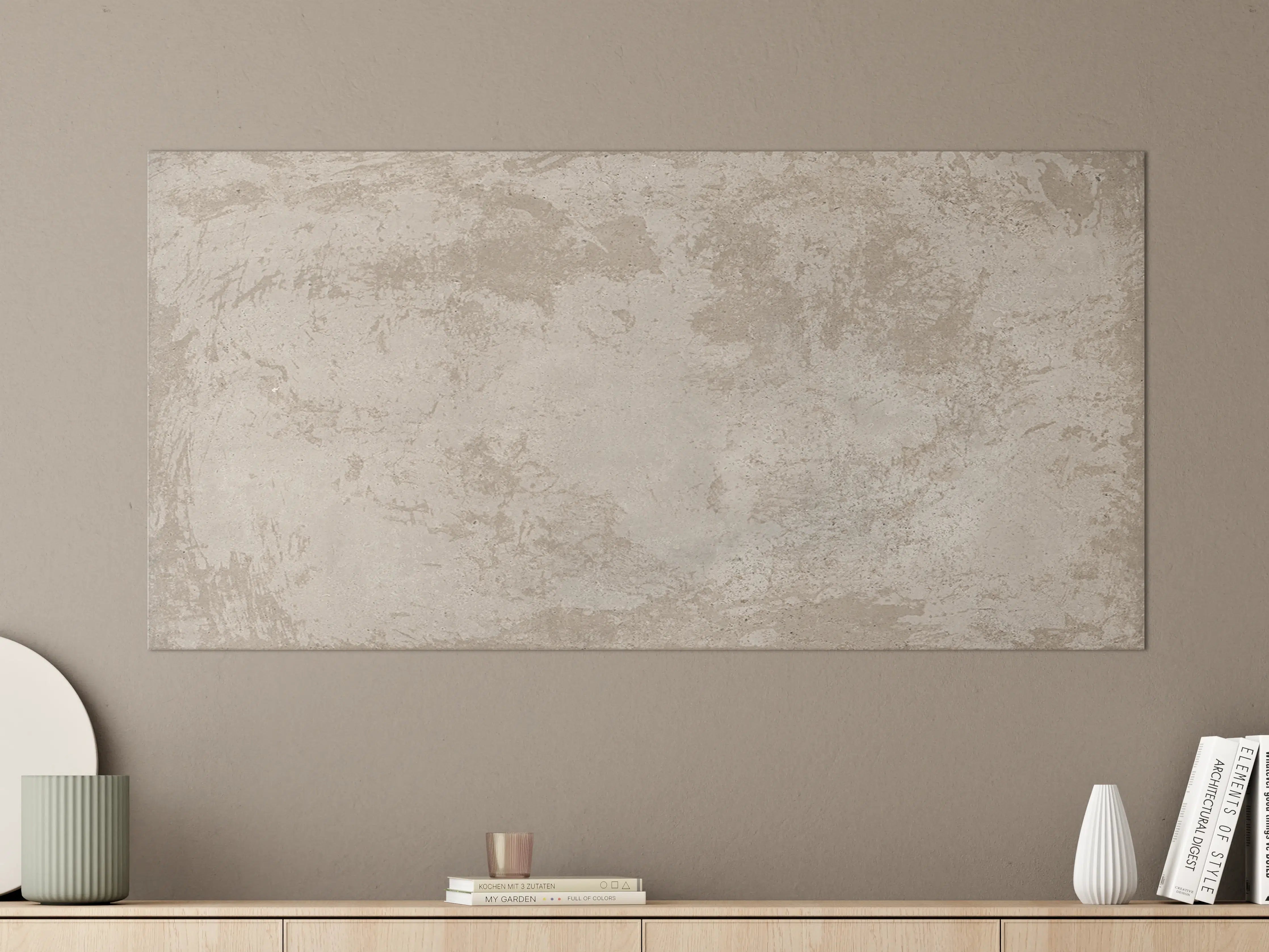 Große Wandbilder - Antik beige Betonwand