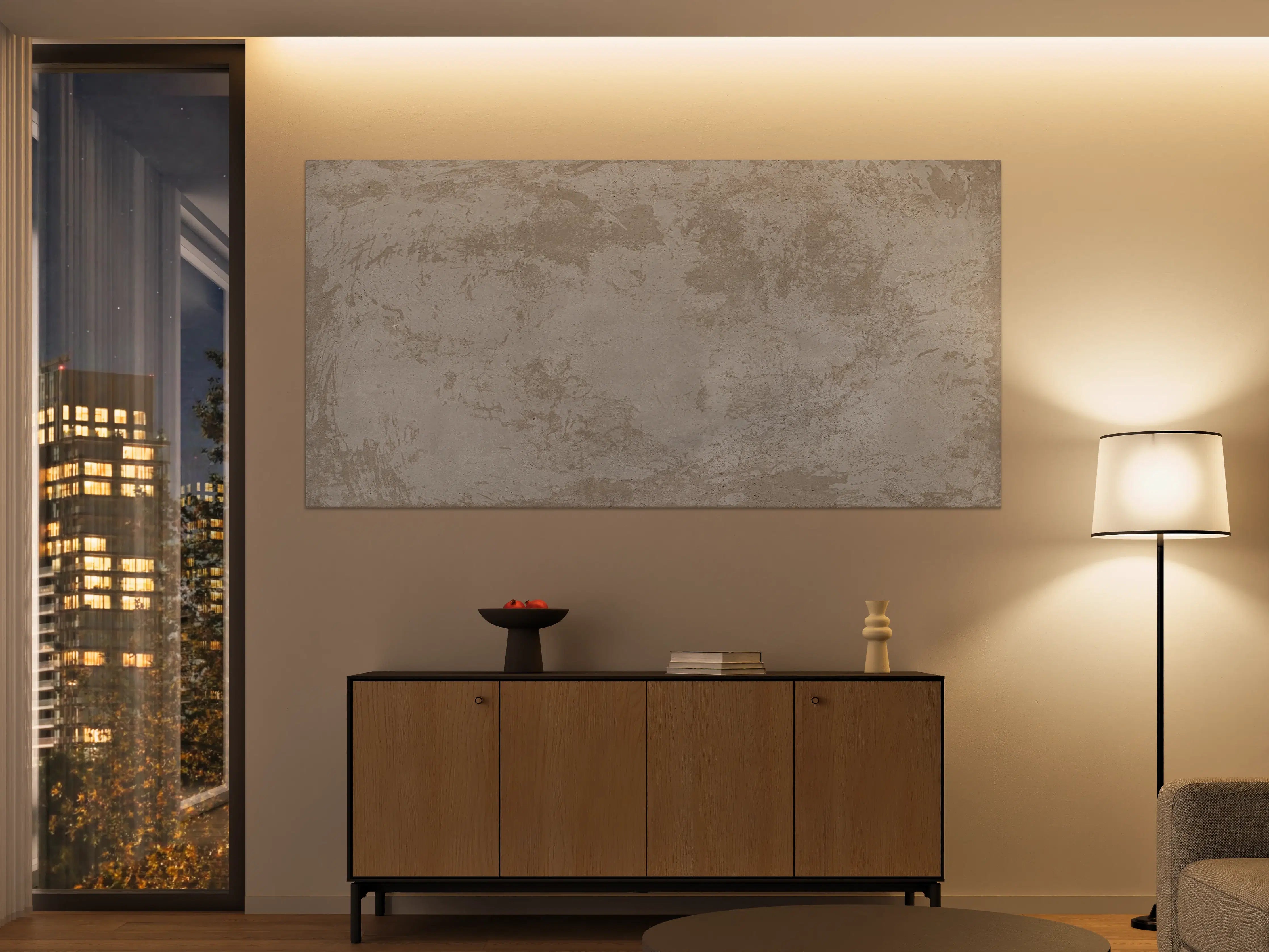 Große Wandbilder - Antik beige Betonwand