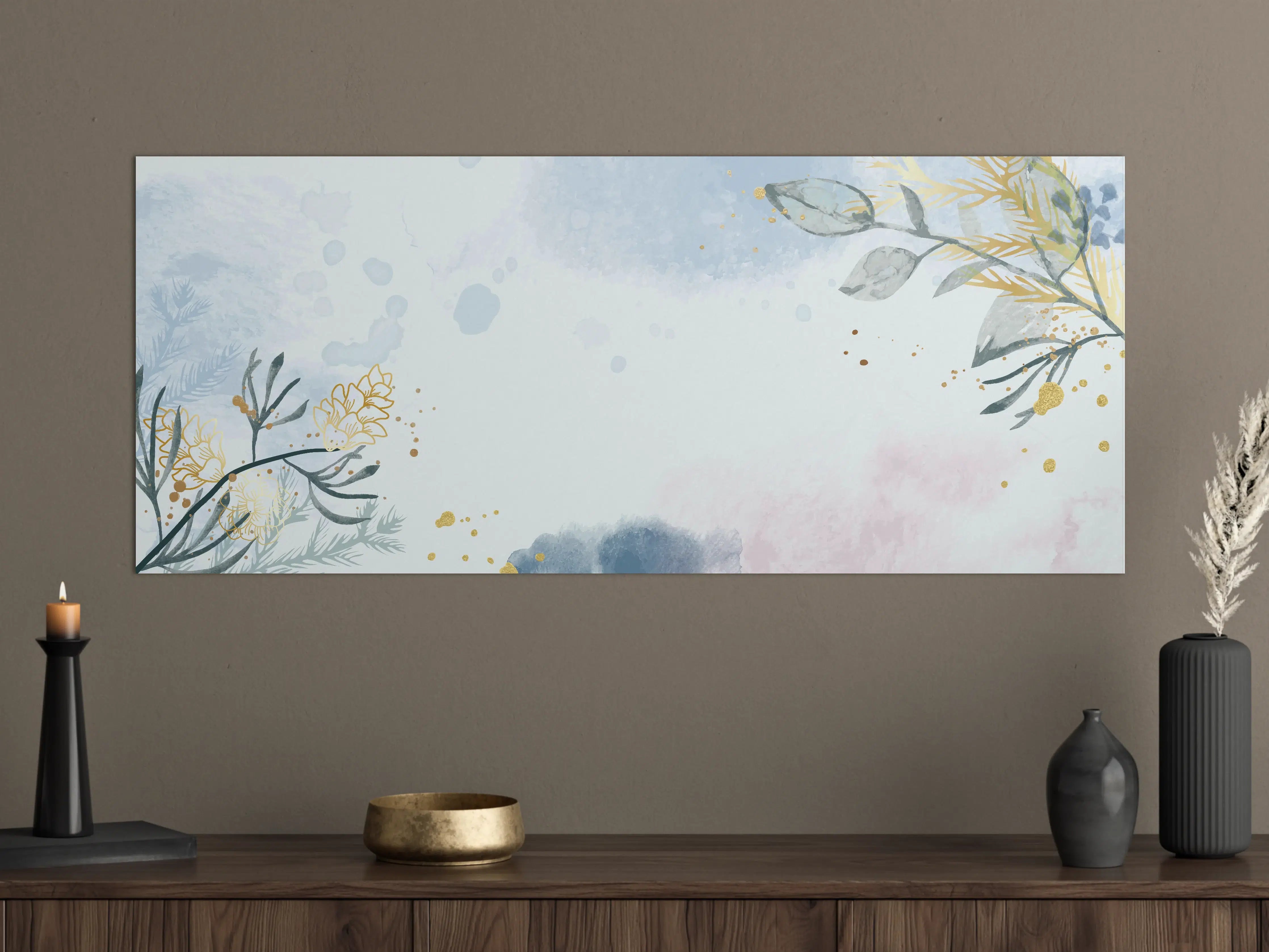Große Wandbilder - Aquarell Blüten Pastell