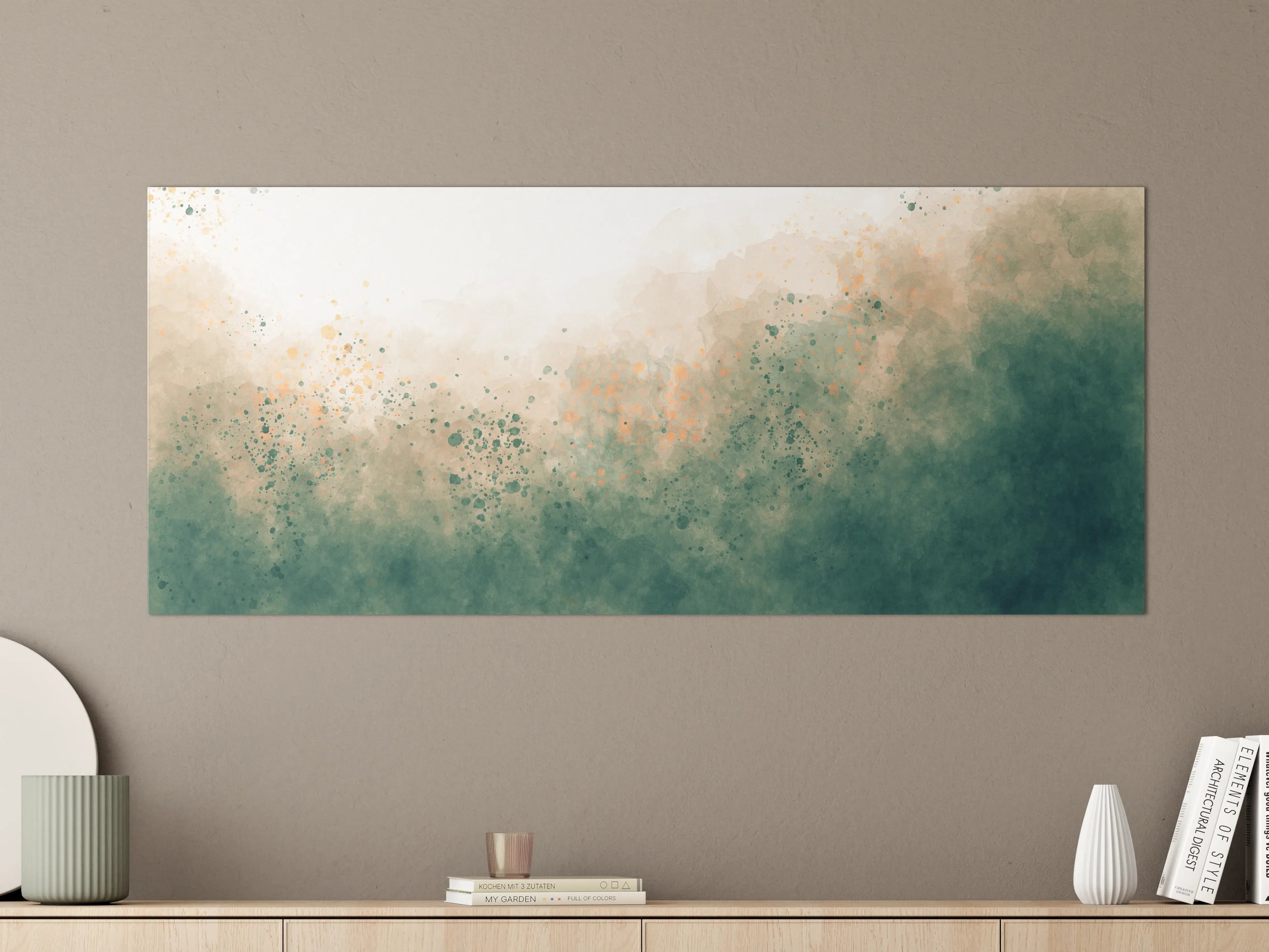 Große Wandbilder - Aquarell Himmel Gradient Textur