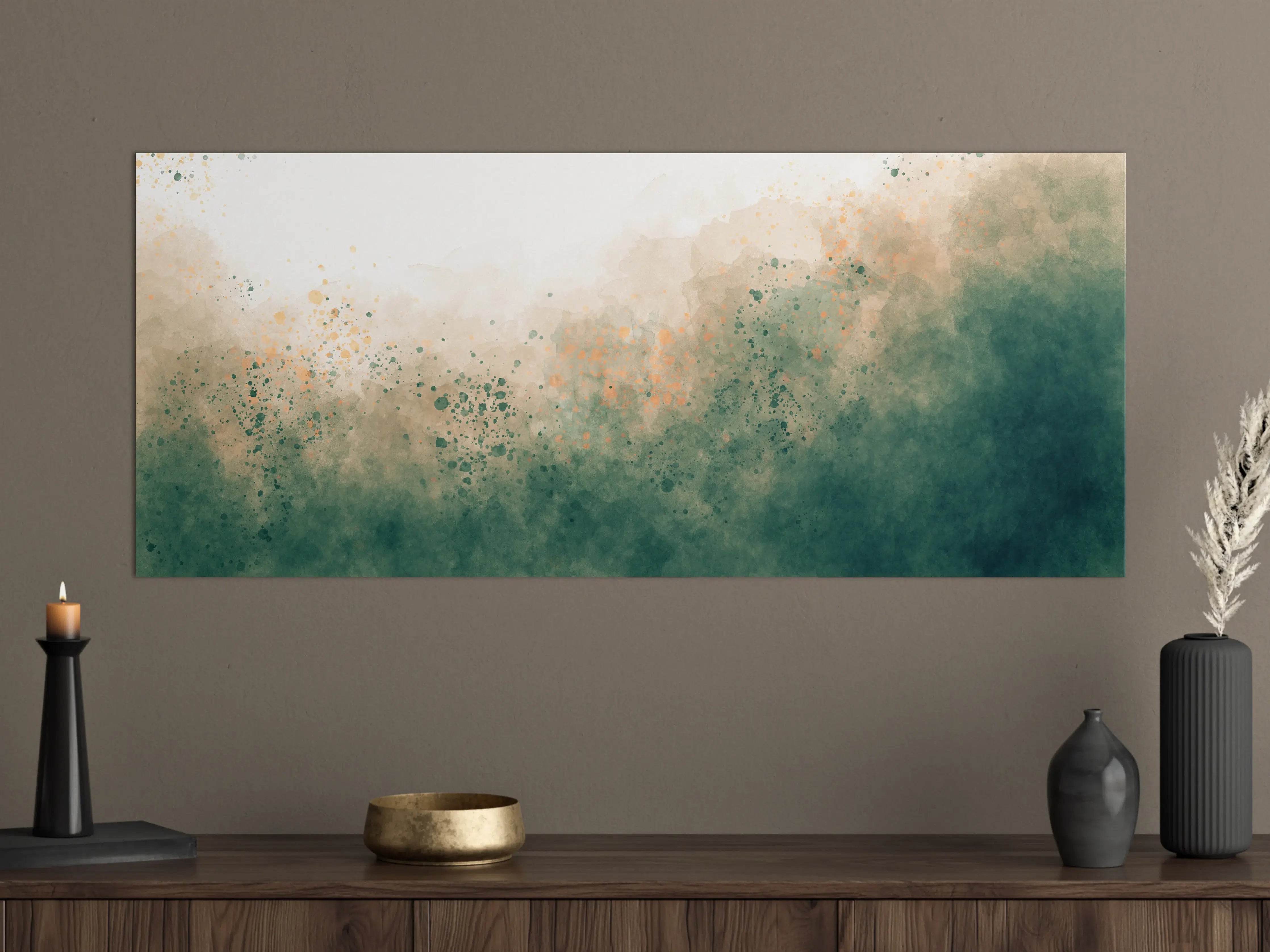 Große Wandbilder - Aquarell Himmel Gradient Textur