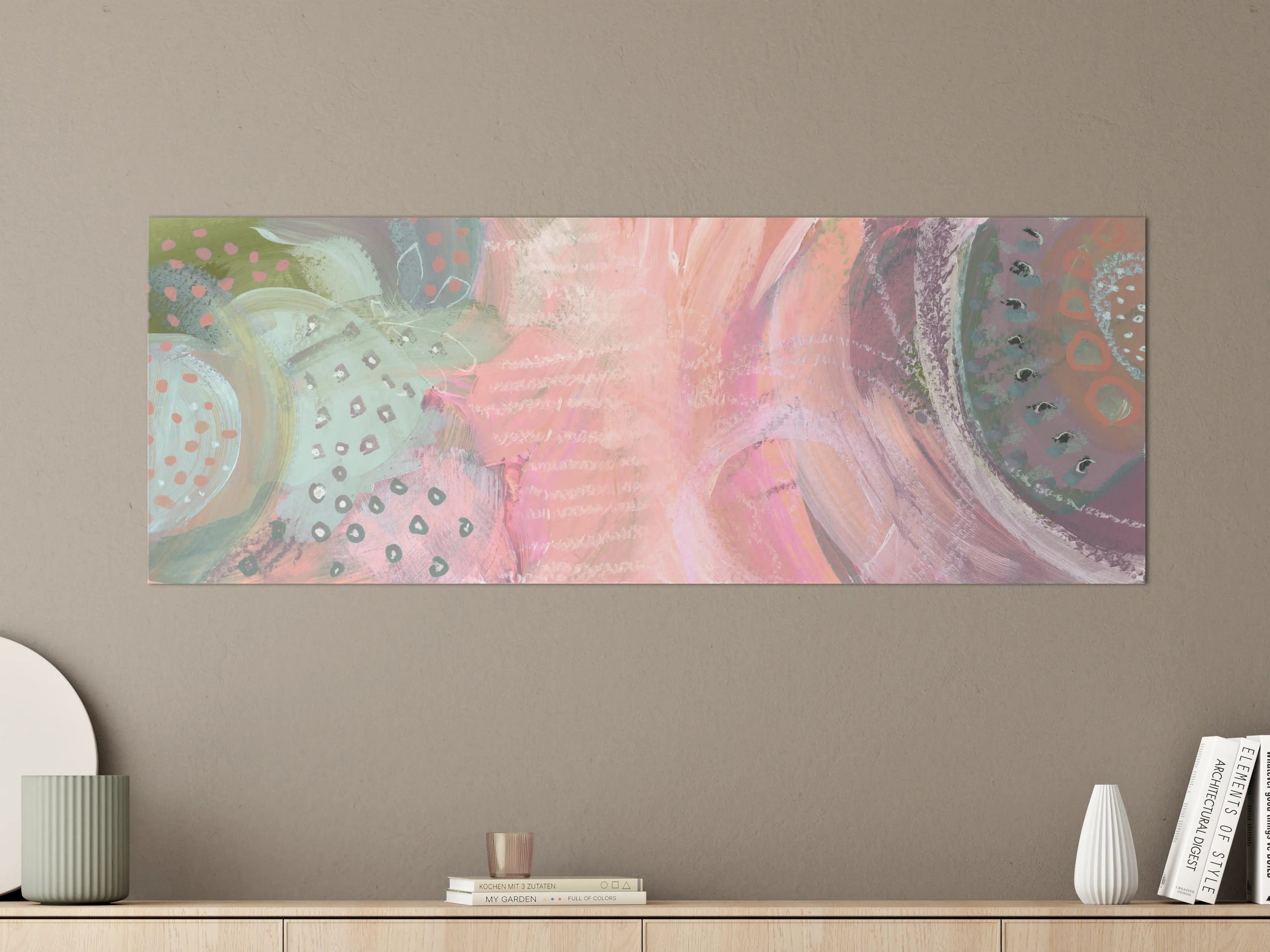 Große Wandbilder - Aquarell Kunst - Fleck Malerei