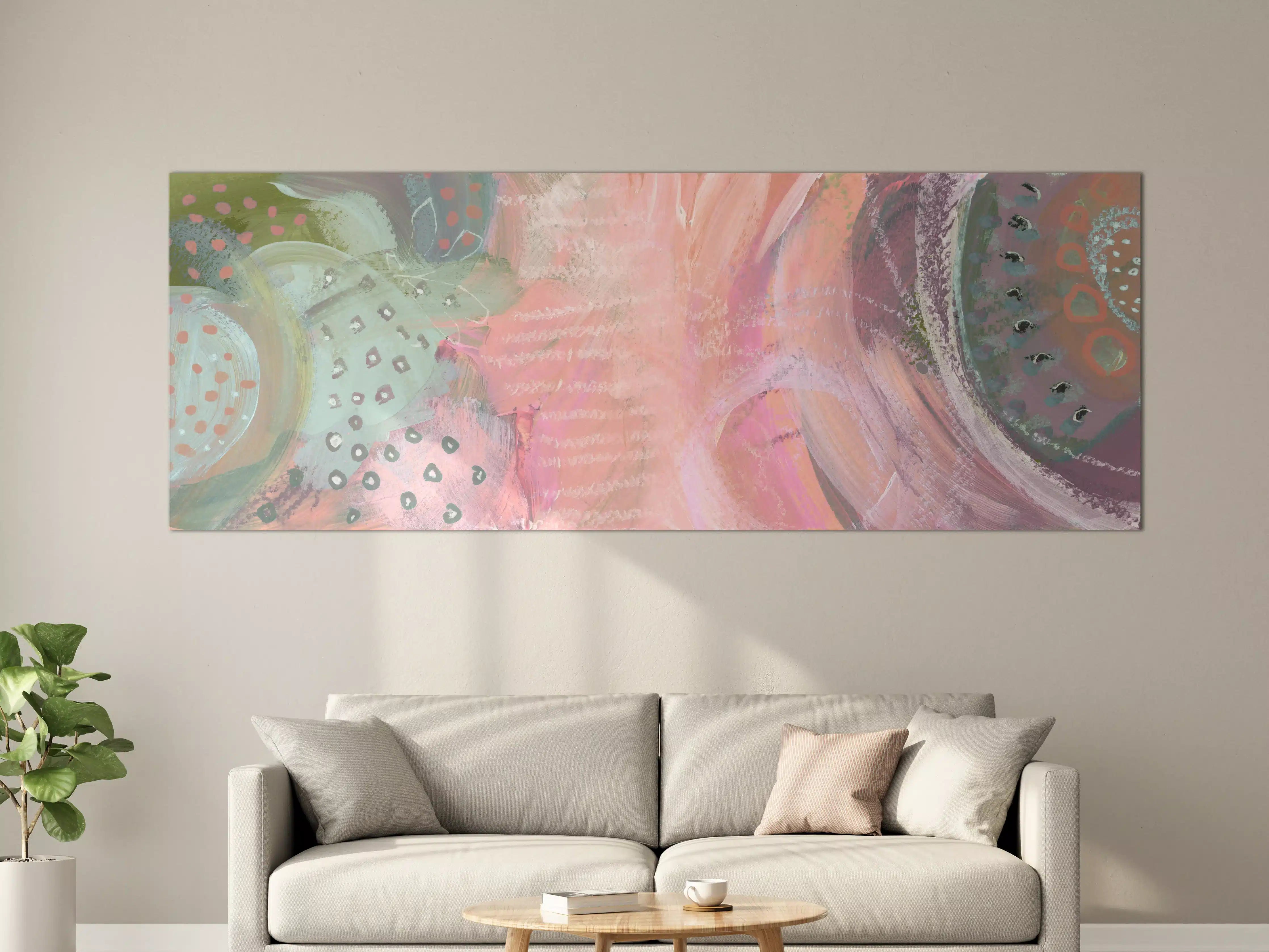 Große Wandbilder - Aquarell Kunst - Fleck Malerei