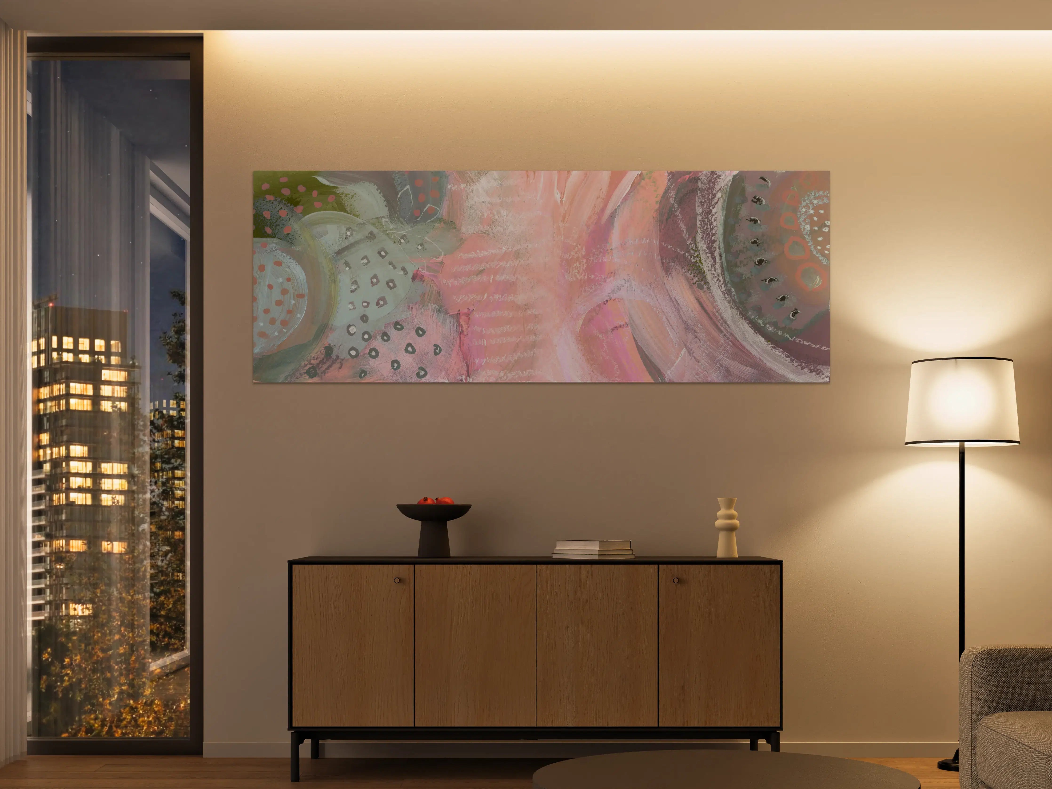 Große Wandbilder - Aquarell Kunst - Fleck Malerei