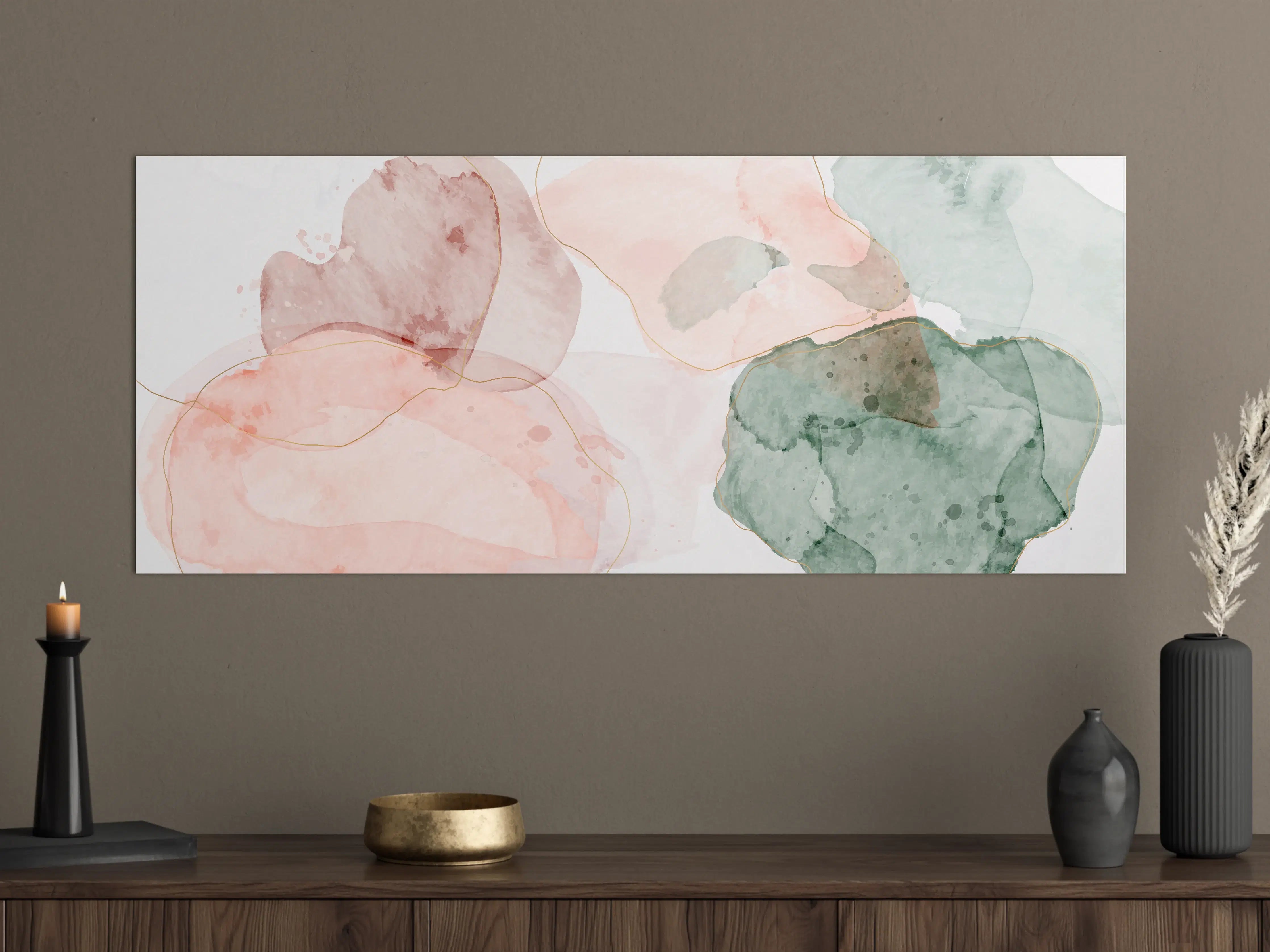 Große Wandbilder - Aquarell Pastellfarben Kunst