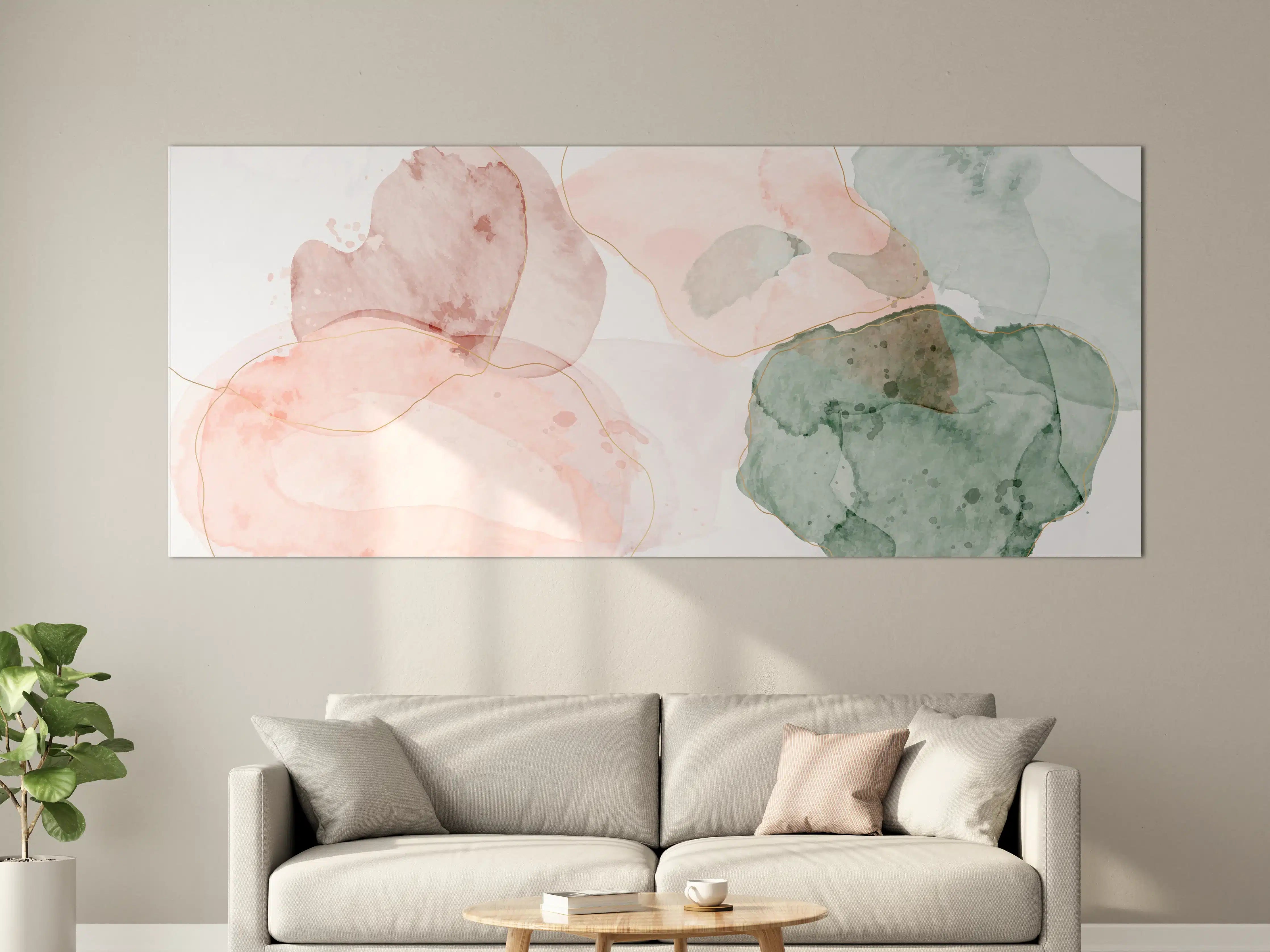 Große Wandbilder - Aquarell Pastellfarben Kunst
