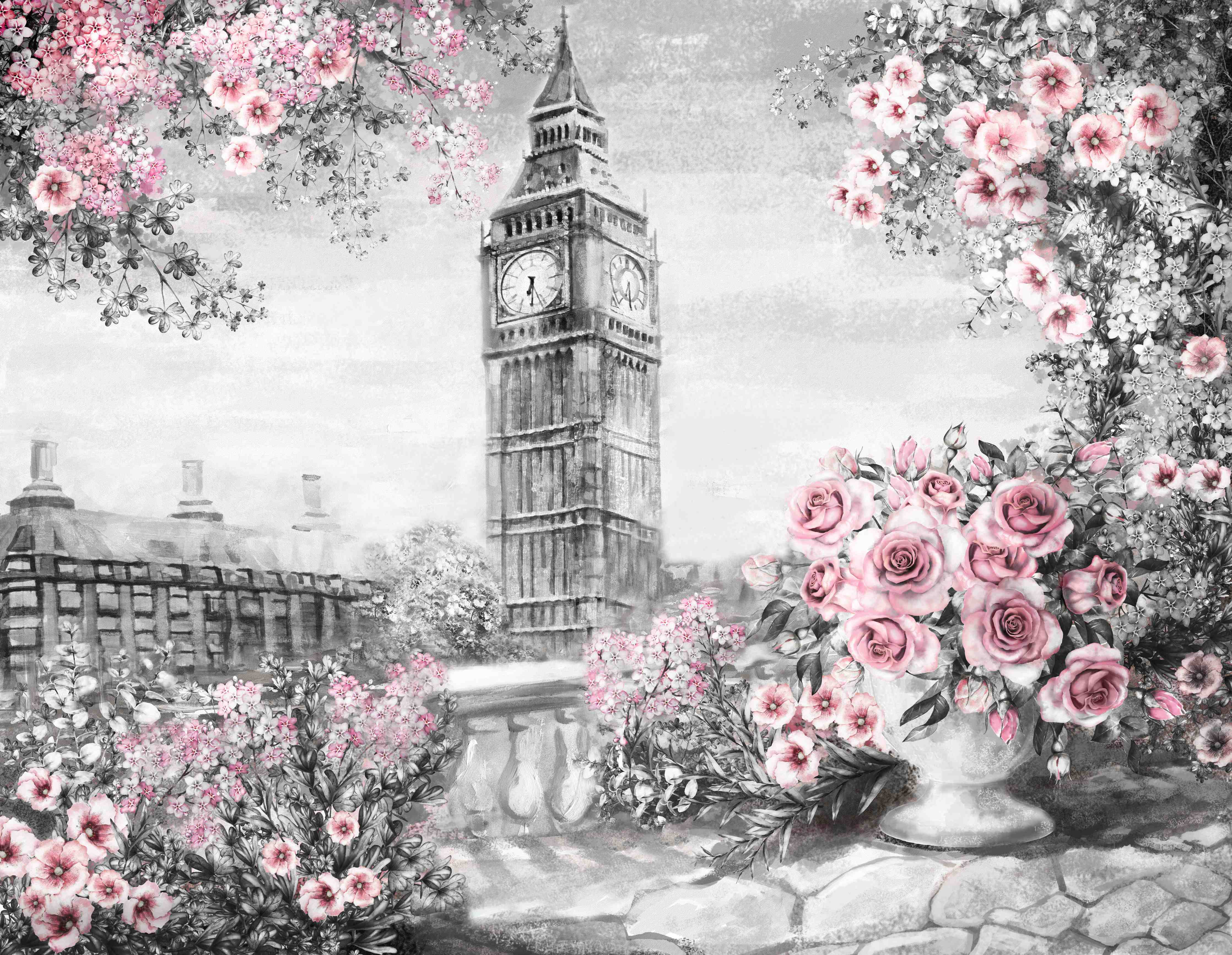 Große Wandbilder-Aquarell des Big Ben