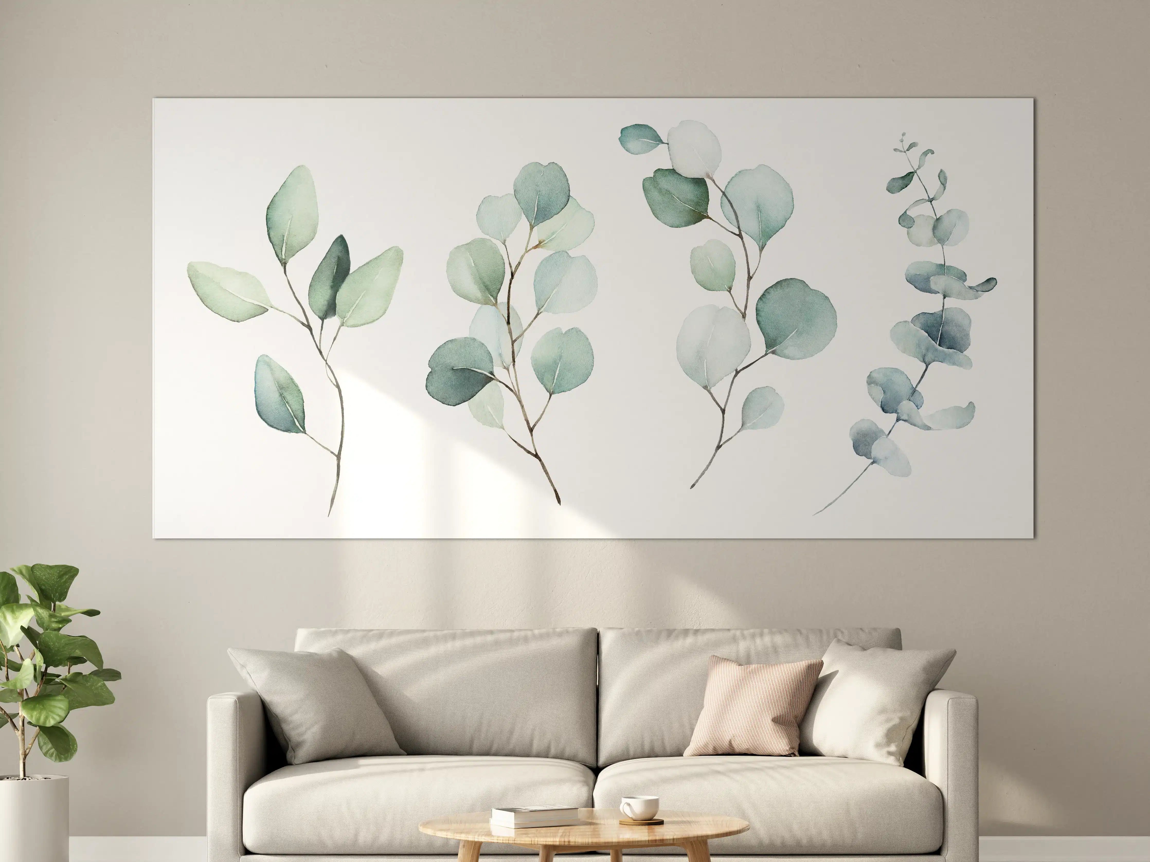 Große Wandbilder - Aquarell von verschiedenen Ästen