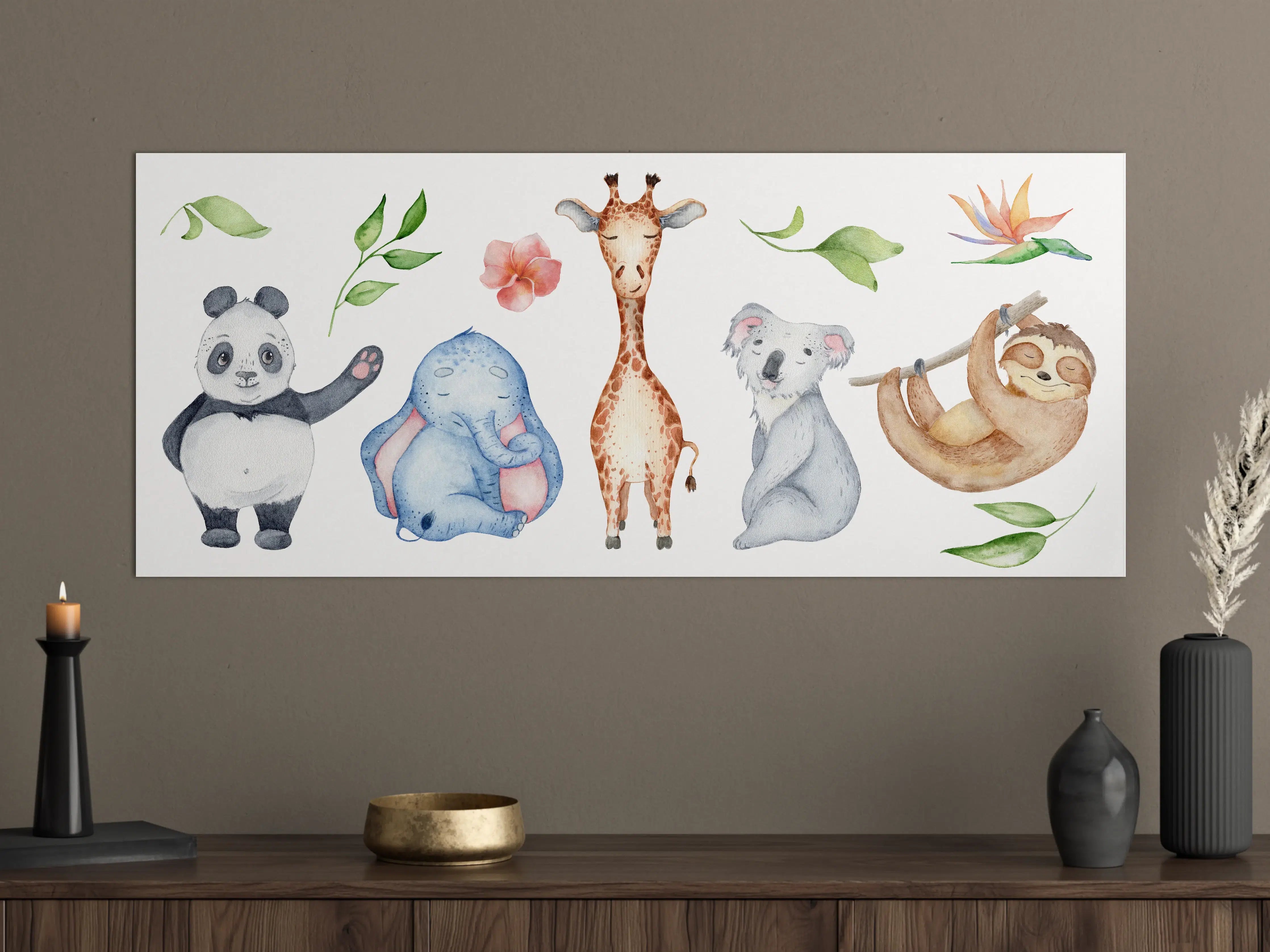 Große Wandbilder - Aquarelltiere - Charakter Sammlung