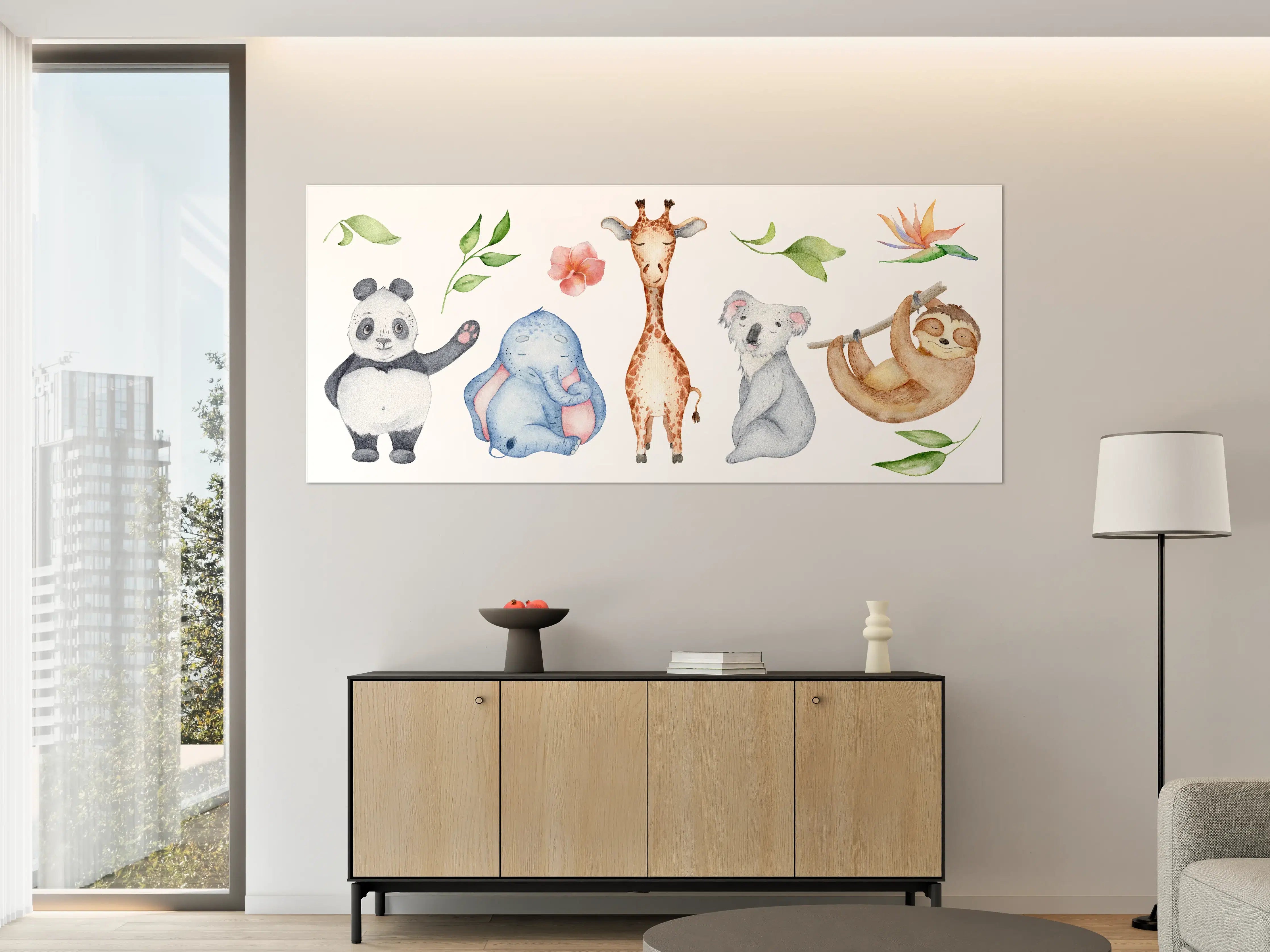 Große Wandbilder - Aquarelltiere - Charakter Sammlung