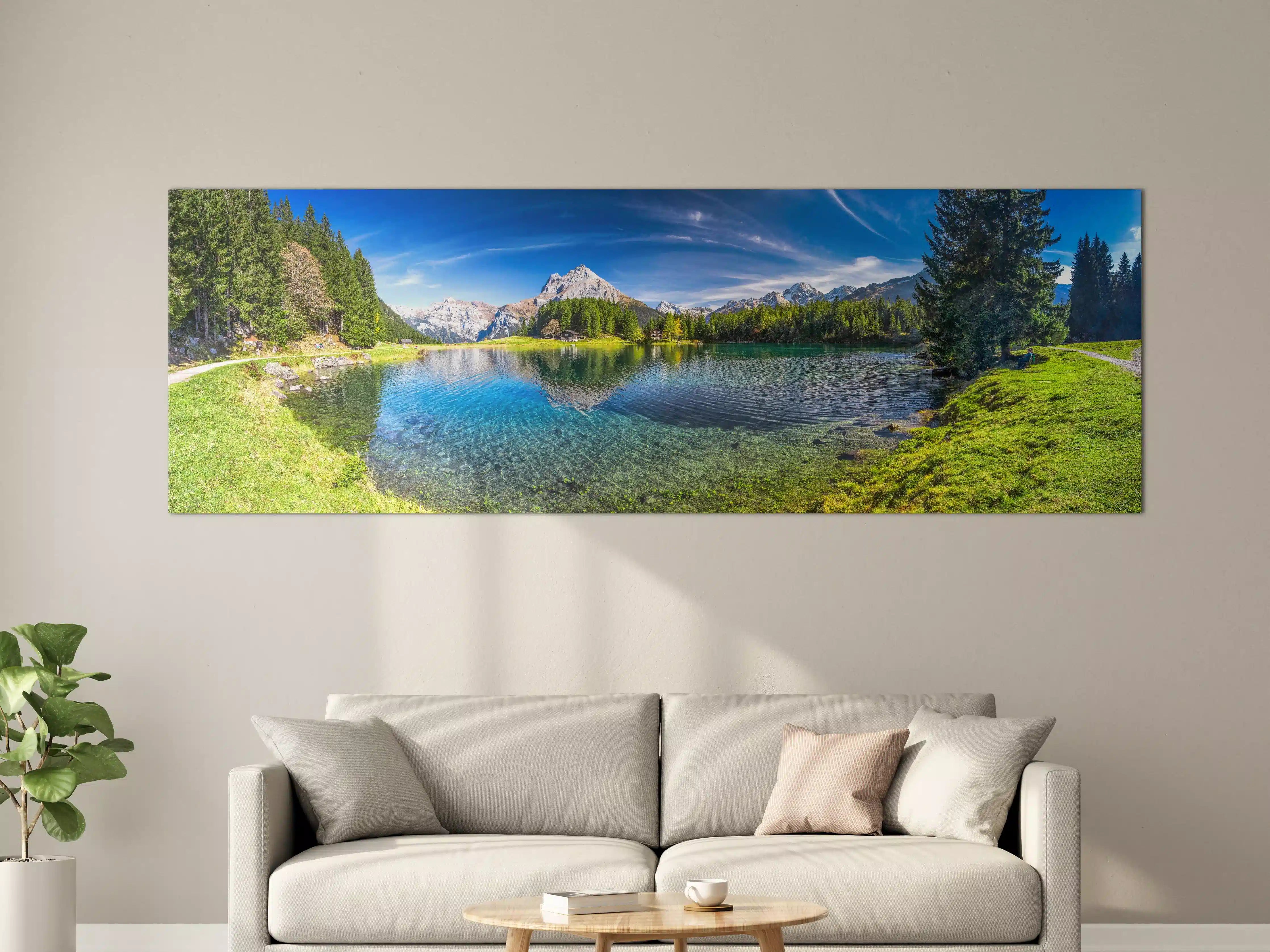 Große Wandbilder - Arnisee in schweizer Alpen