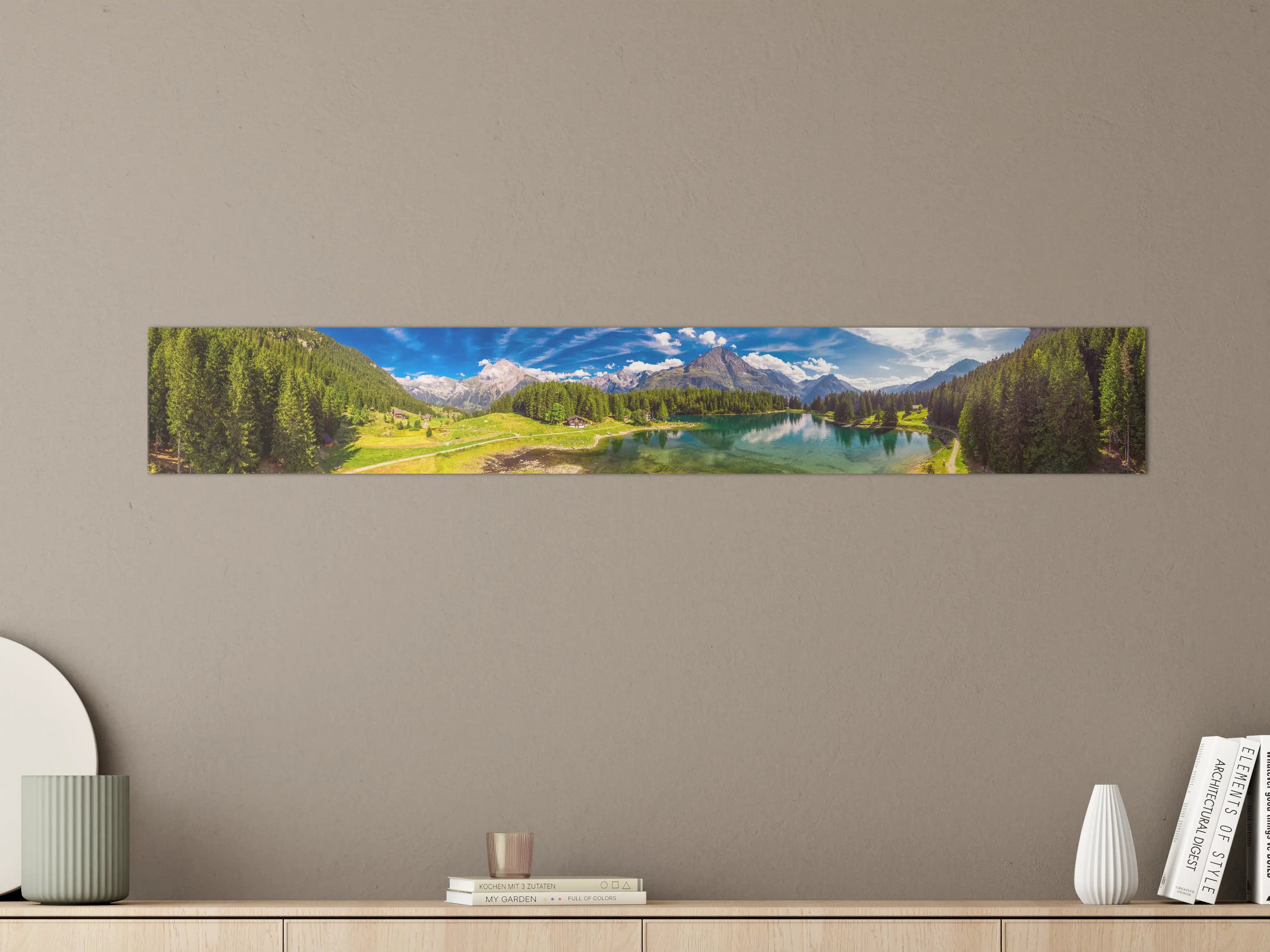 Große Wandbilder - Arnisee mit Schweizer Alpen