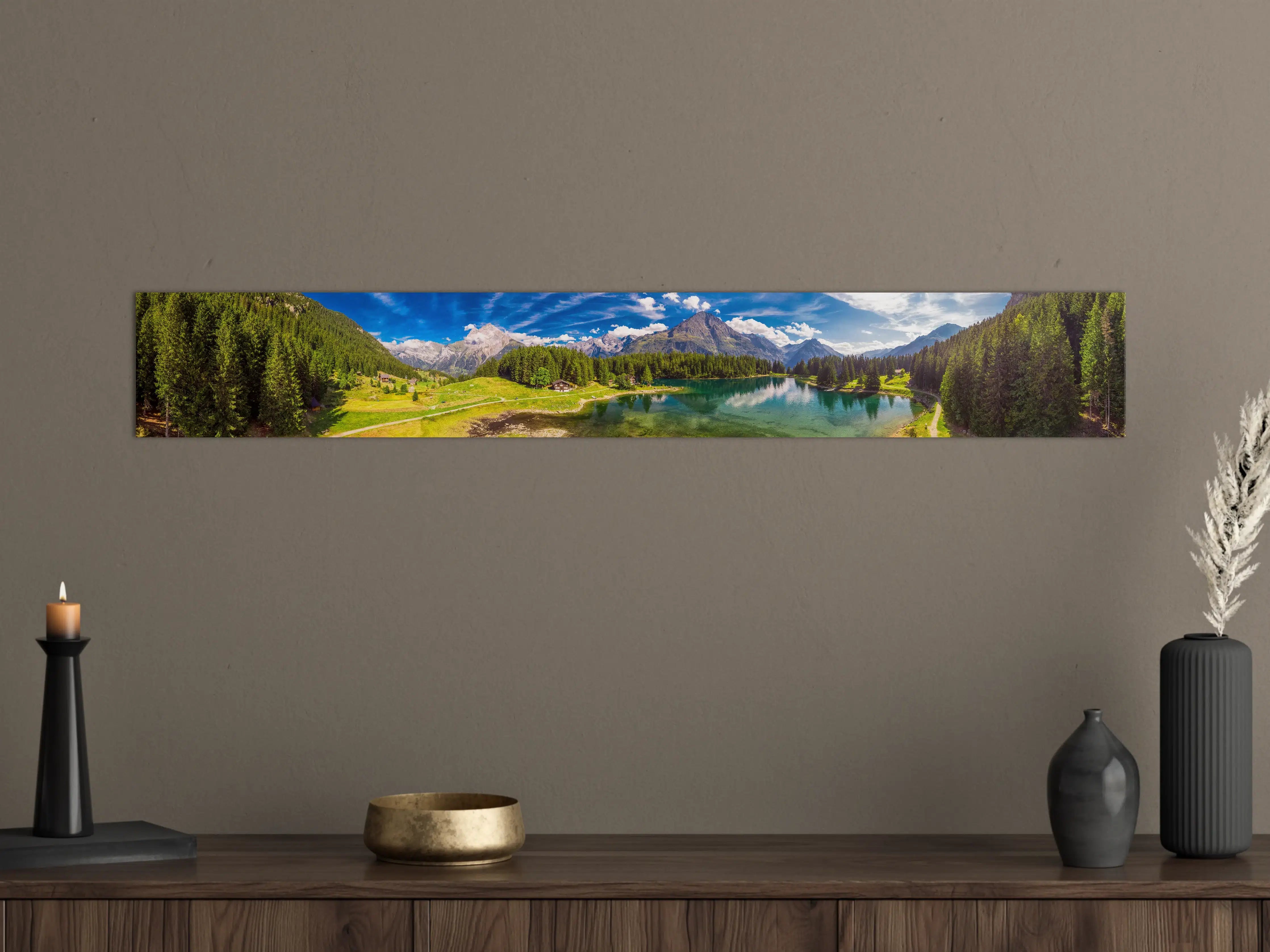 Große Wandbilder - Arnisee mit Schweizer Alpen